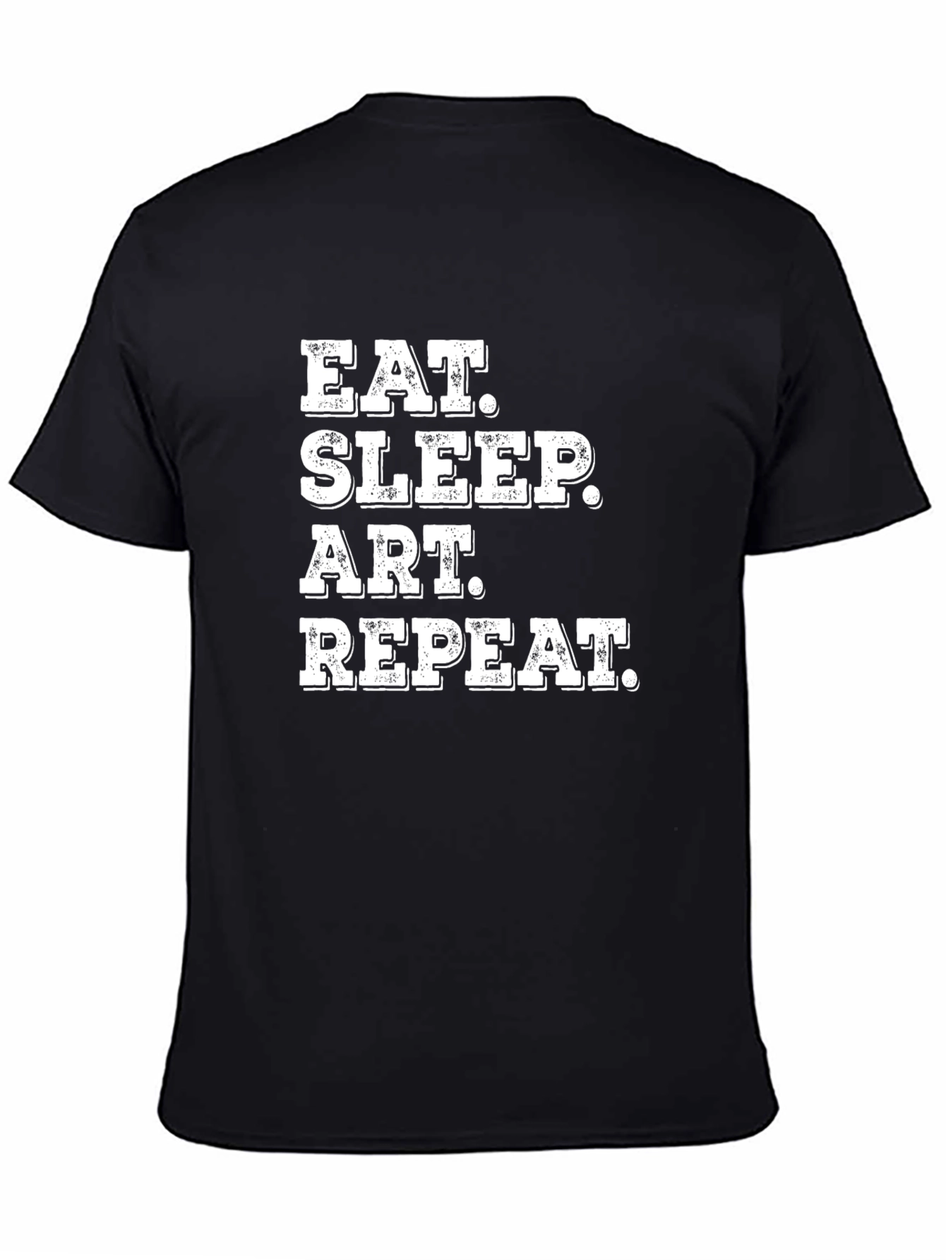 Eat Sleep Art Repeat Black T-Shirt