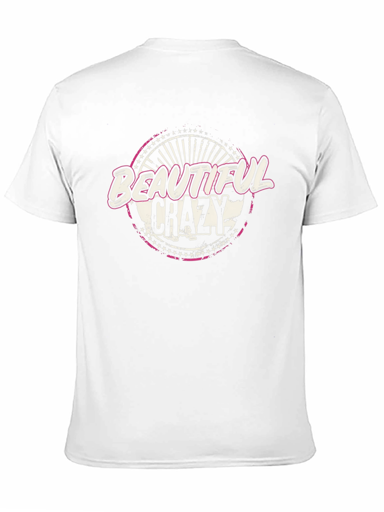 Beautiful Crazy Graphic T-Shirt - Black