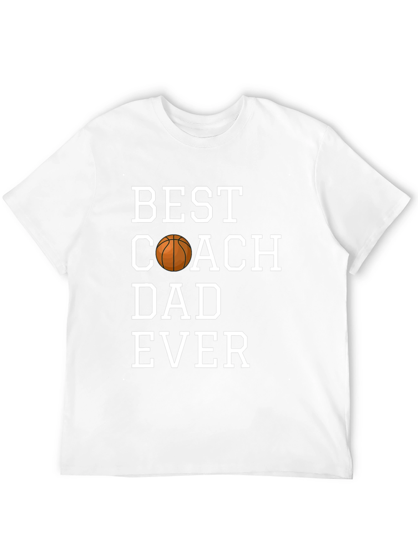 Best Coach Dad Ever T-Shirt - Basketball Graphic Tee