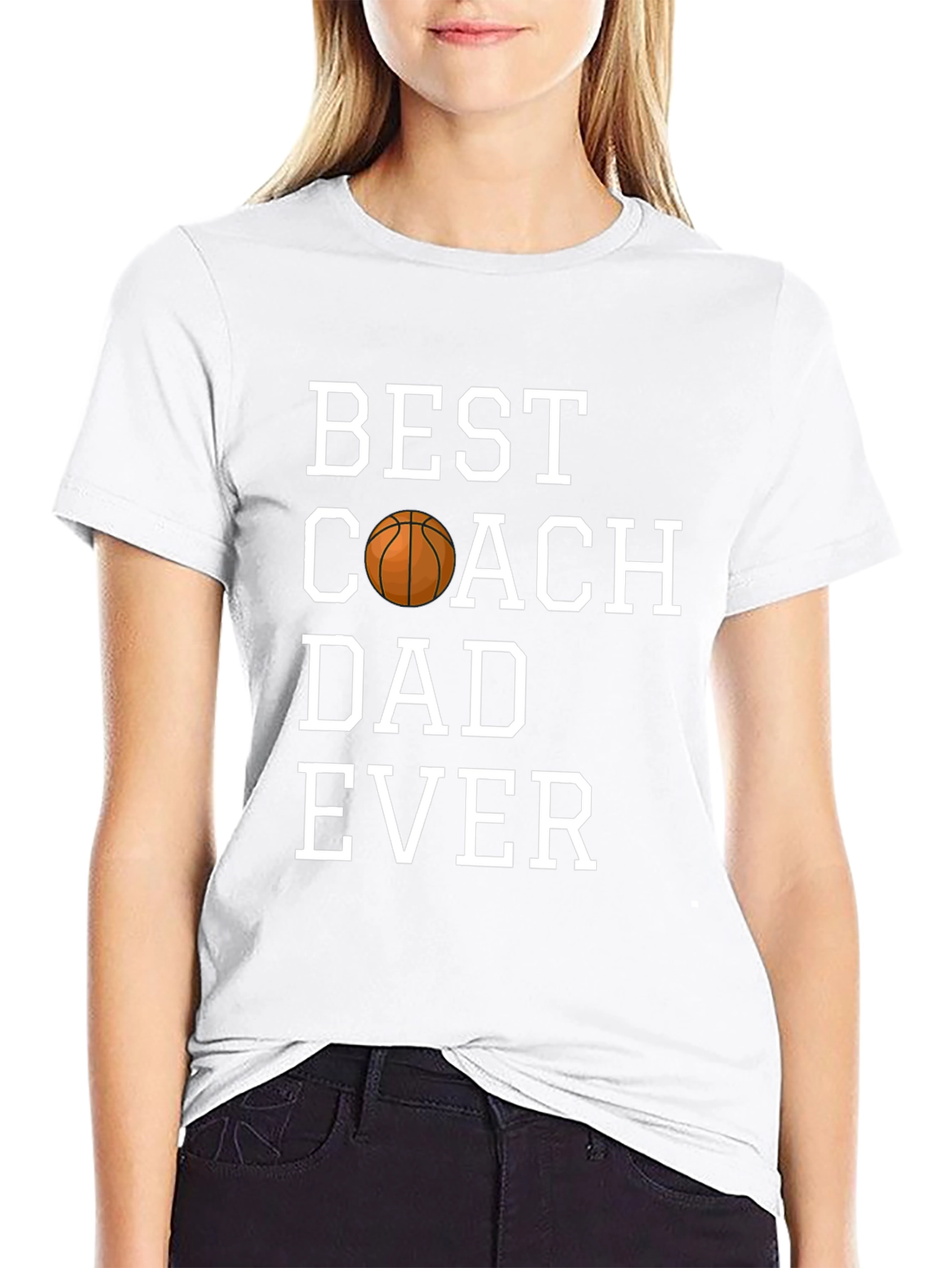 Best Coach Dad Ever T-Shirt - Basketball Graphic Tee