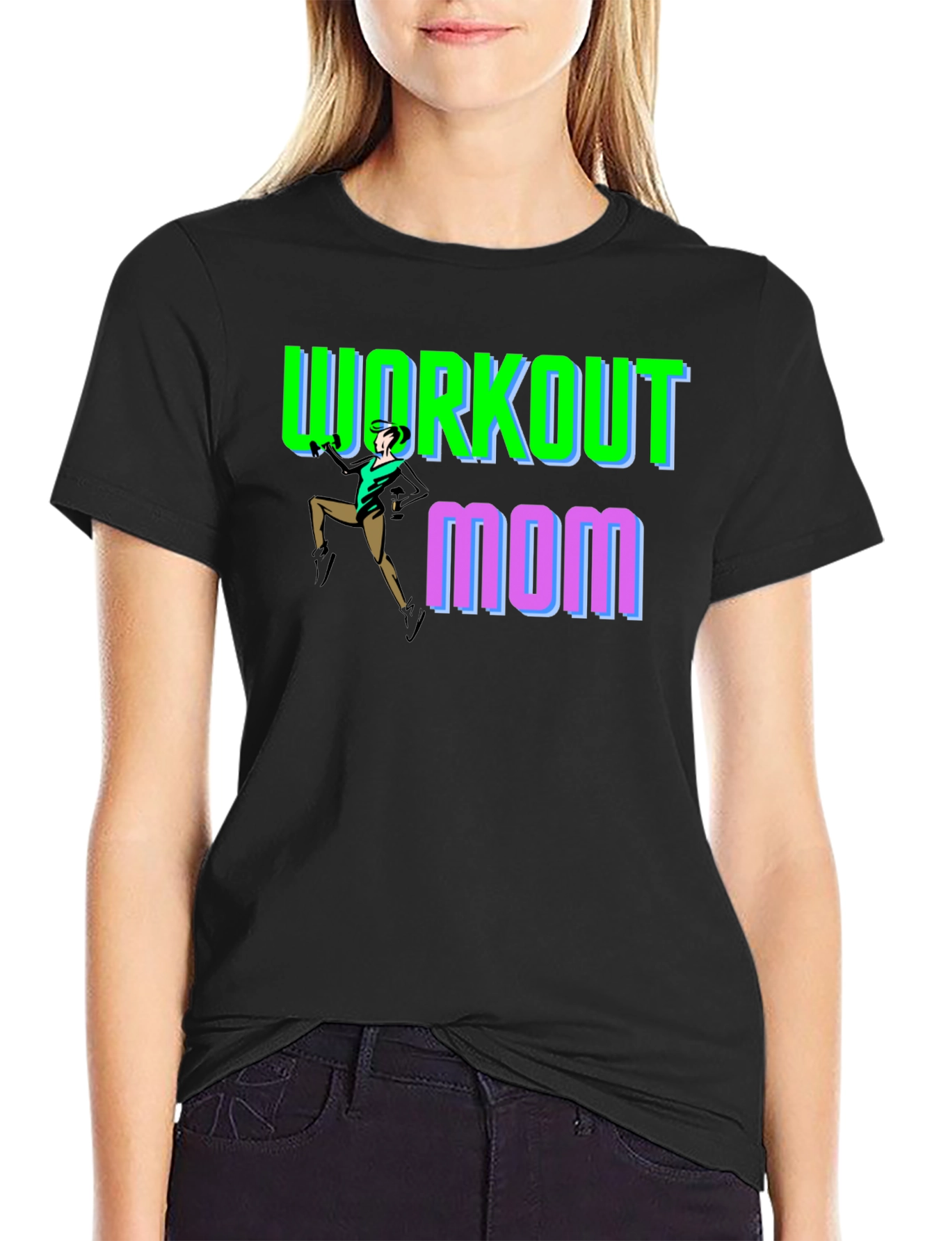 Workout Mom T-Shirt - Fitness Fun