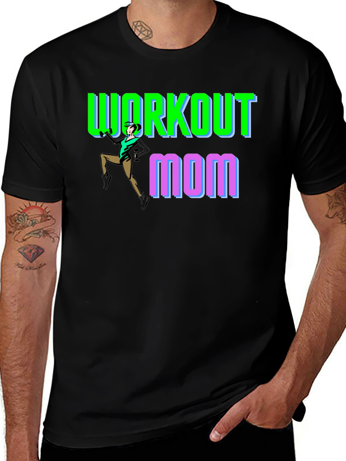 Workout Mom T-Shirt - Fitness Fun