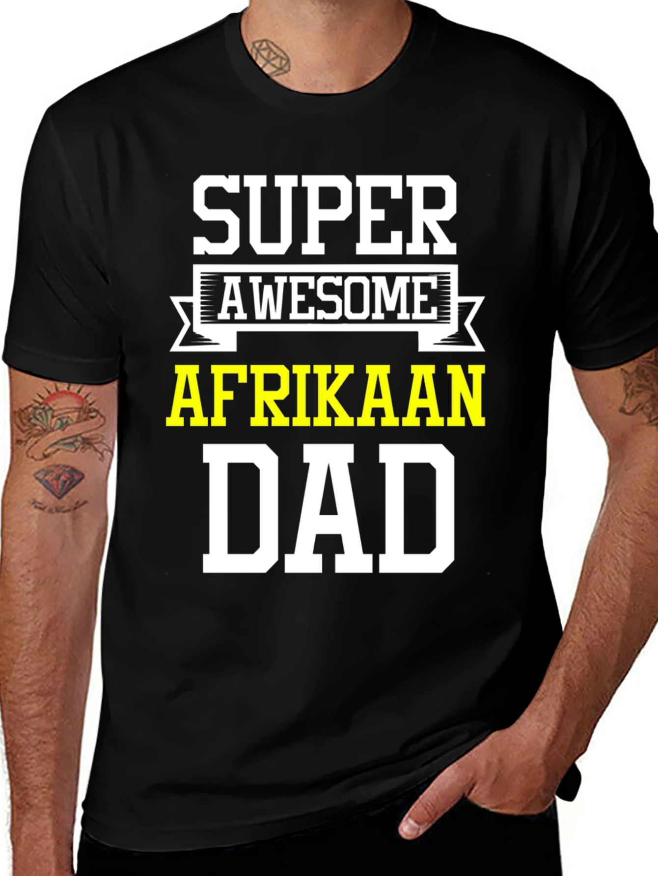 Super Awesome Afrikaan Dad T-Shirt
