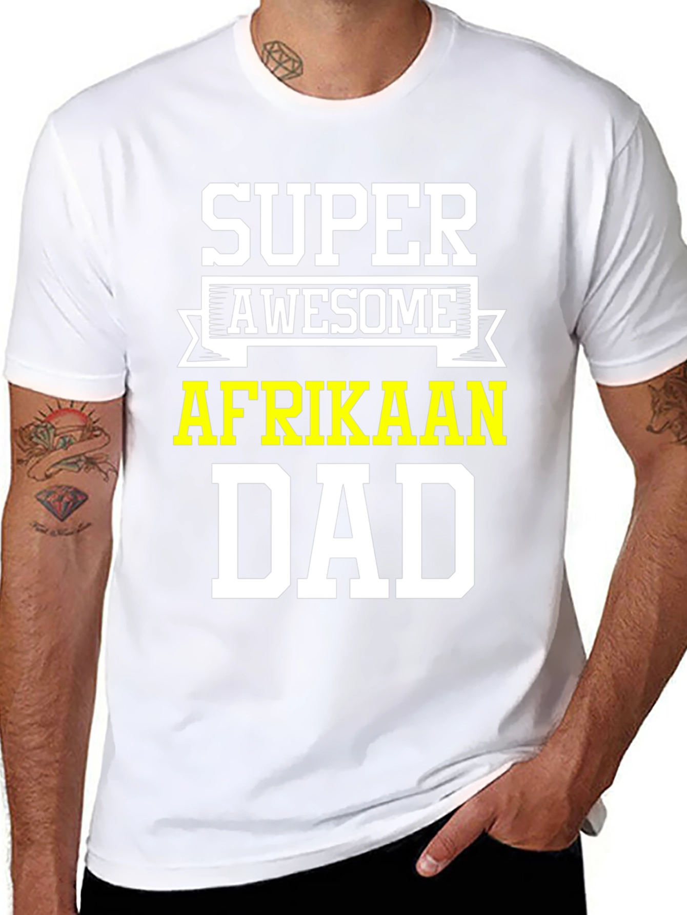 Super Awesome Afrikaan Dad T-Shirt
