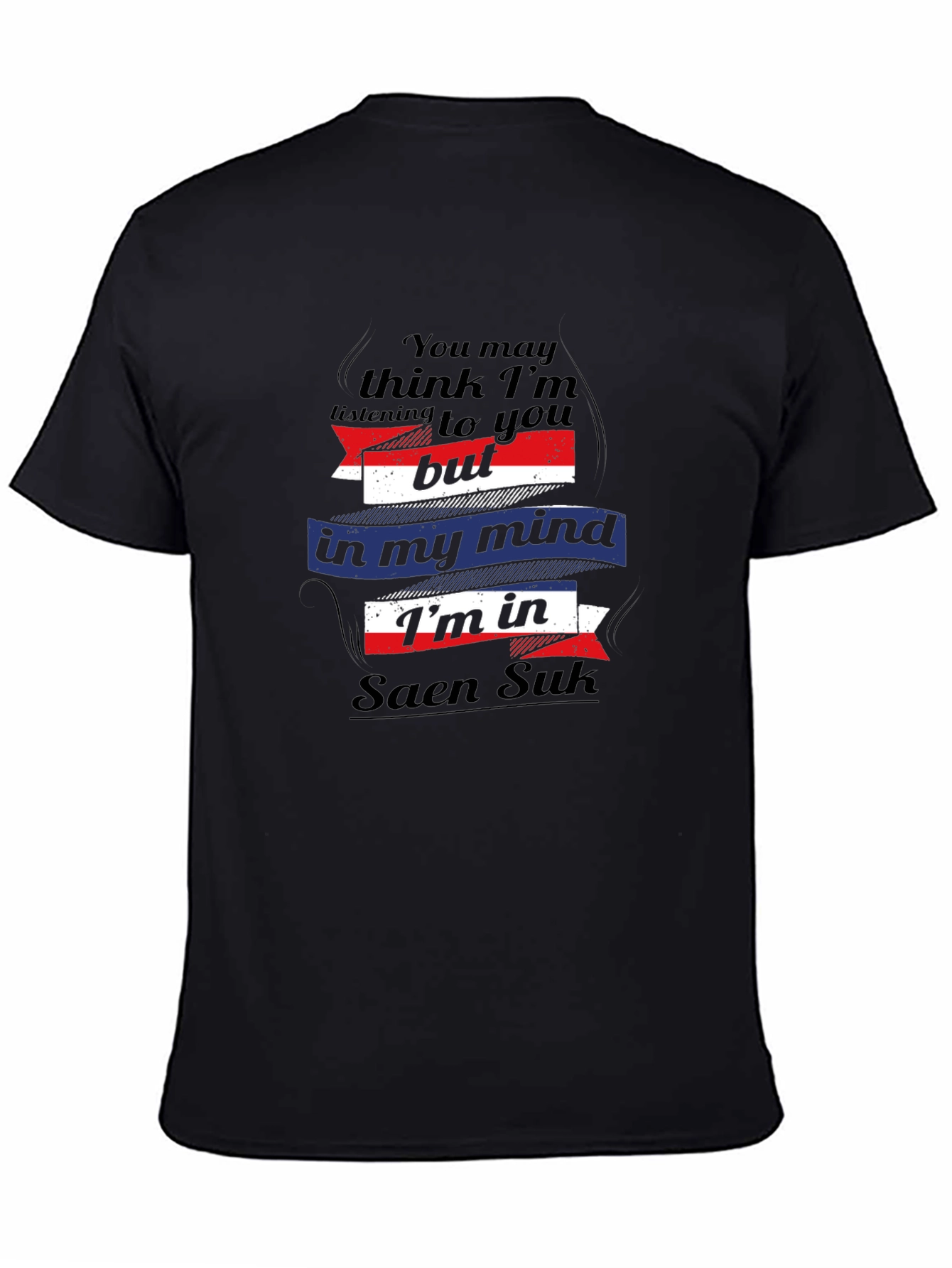 Saen Suk Mind T-Shirt - Black Graphic Tee
