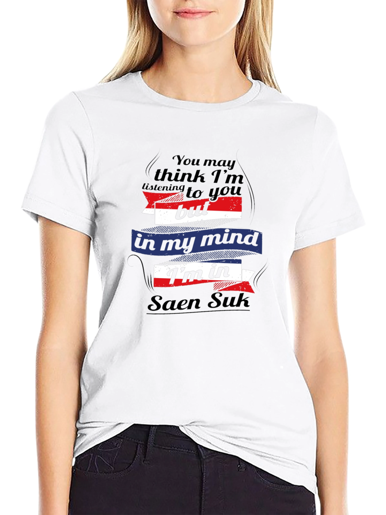 Saen Suk Mind T-Shirt - Black Graphic Tee