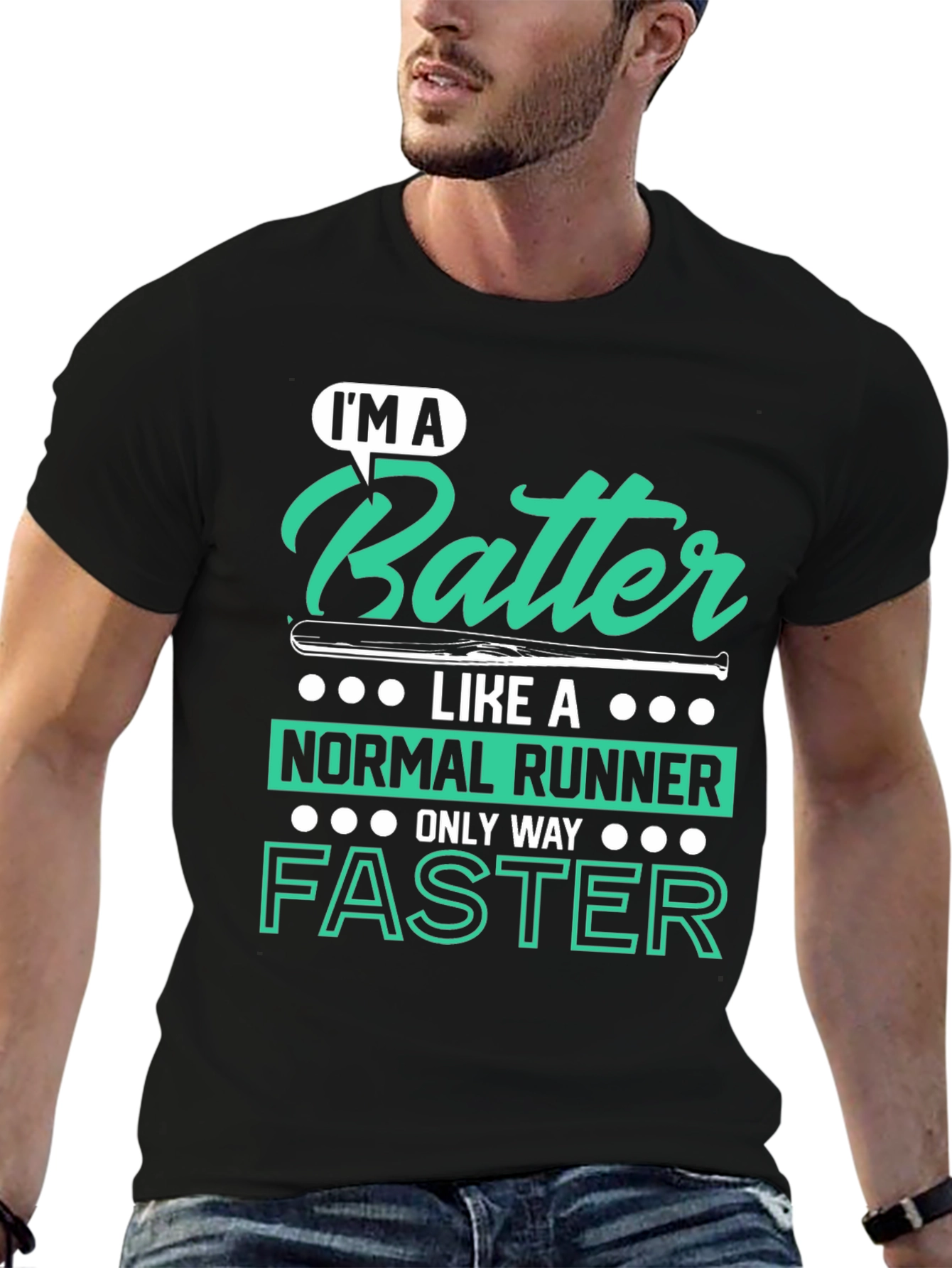 Im A Batter Faster Baseball T-Shirt