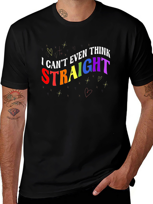 I Cant Even Think Straight Graphic Tee - LGBTQ+ Pride