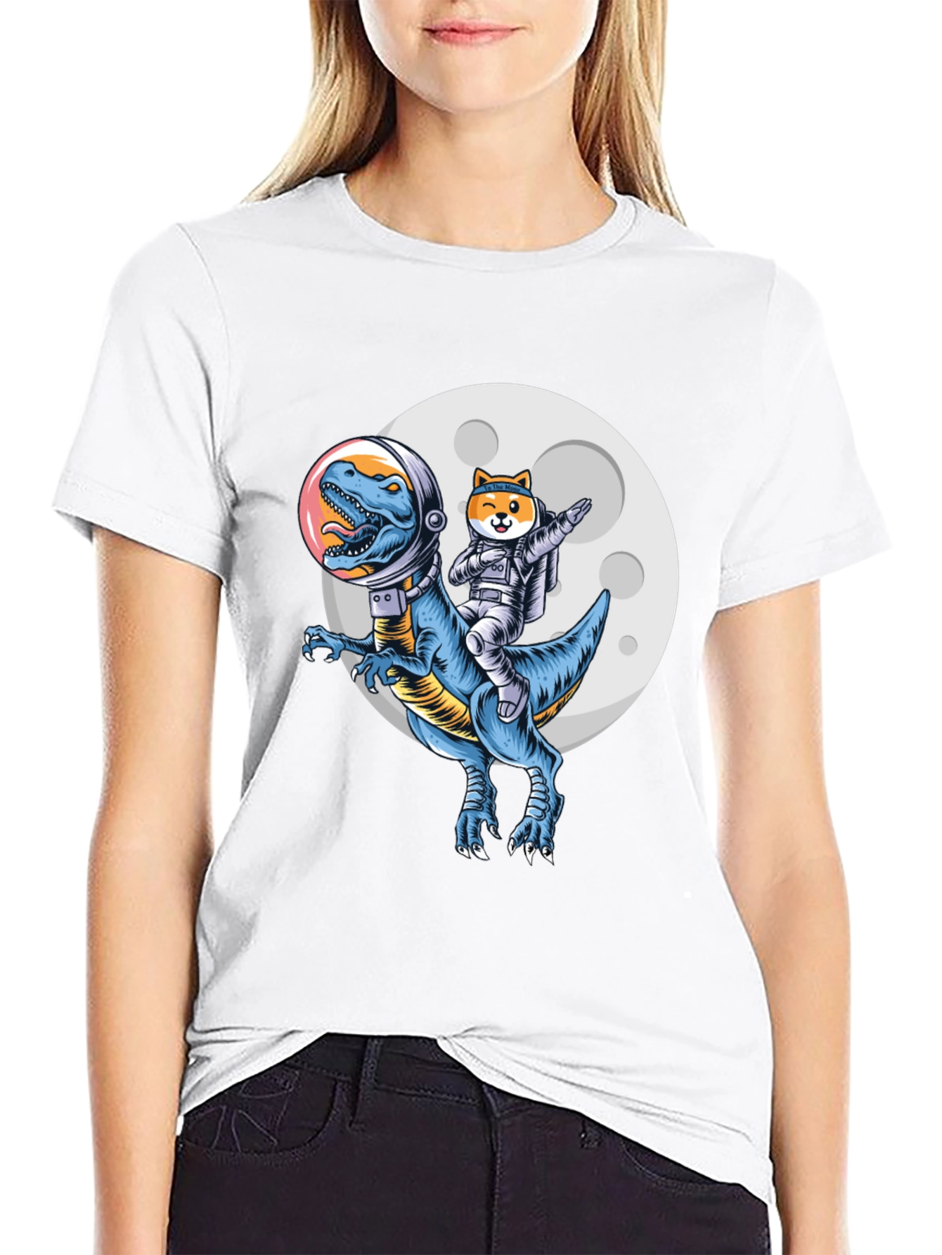 Dino & Doge Astronaut T-Shirt