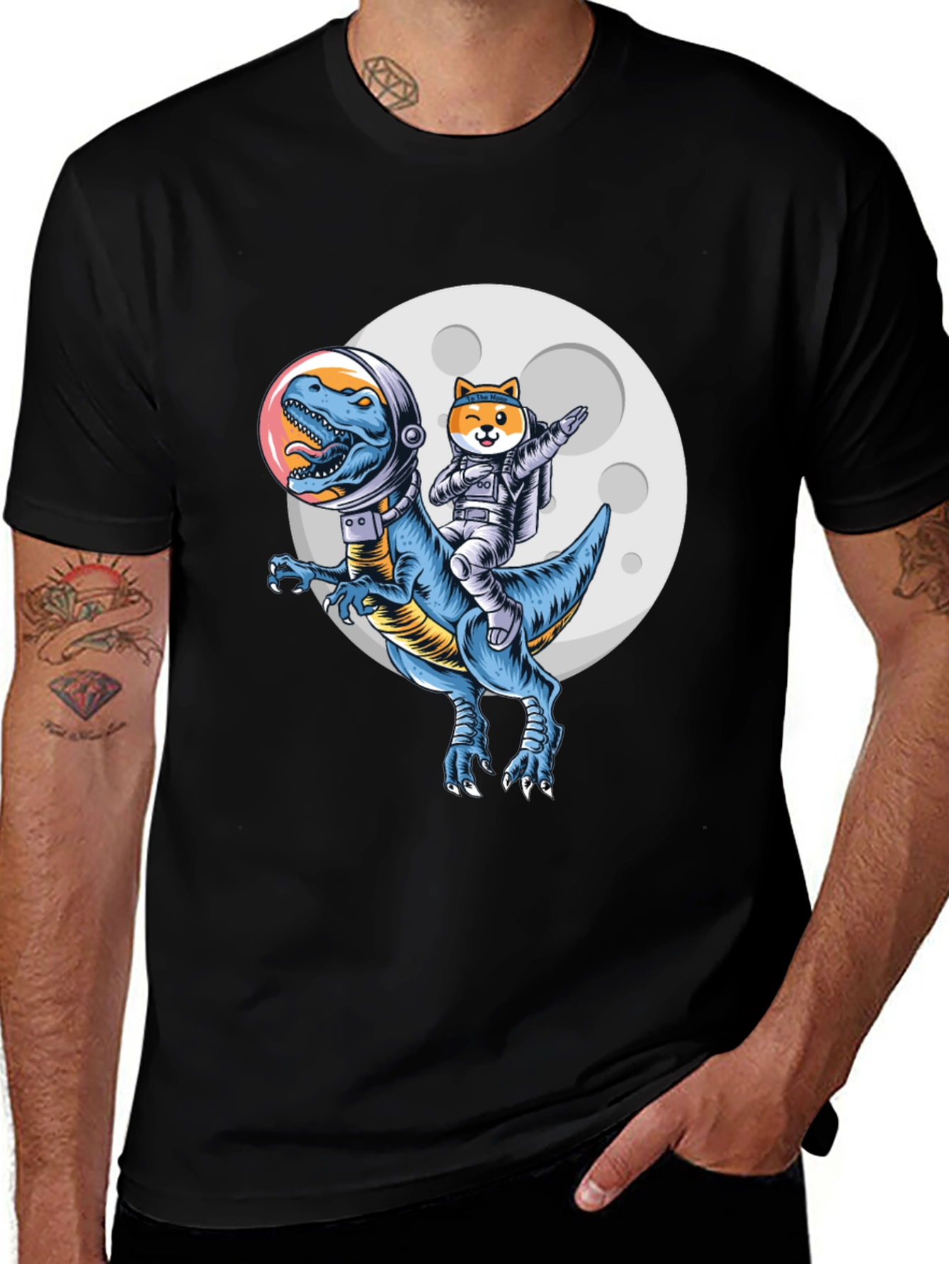 Dino & Doge Astronaut T-Shirt