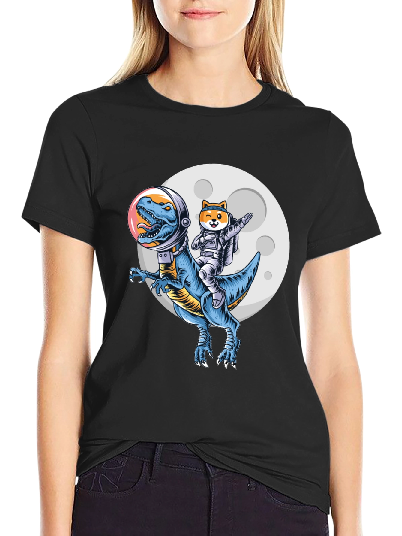 Dino & Doge Astronaut T-Shirt