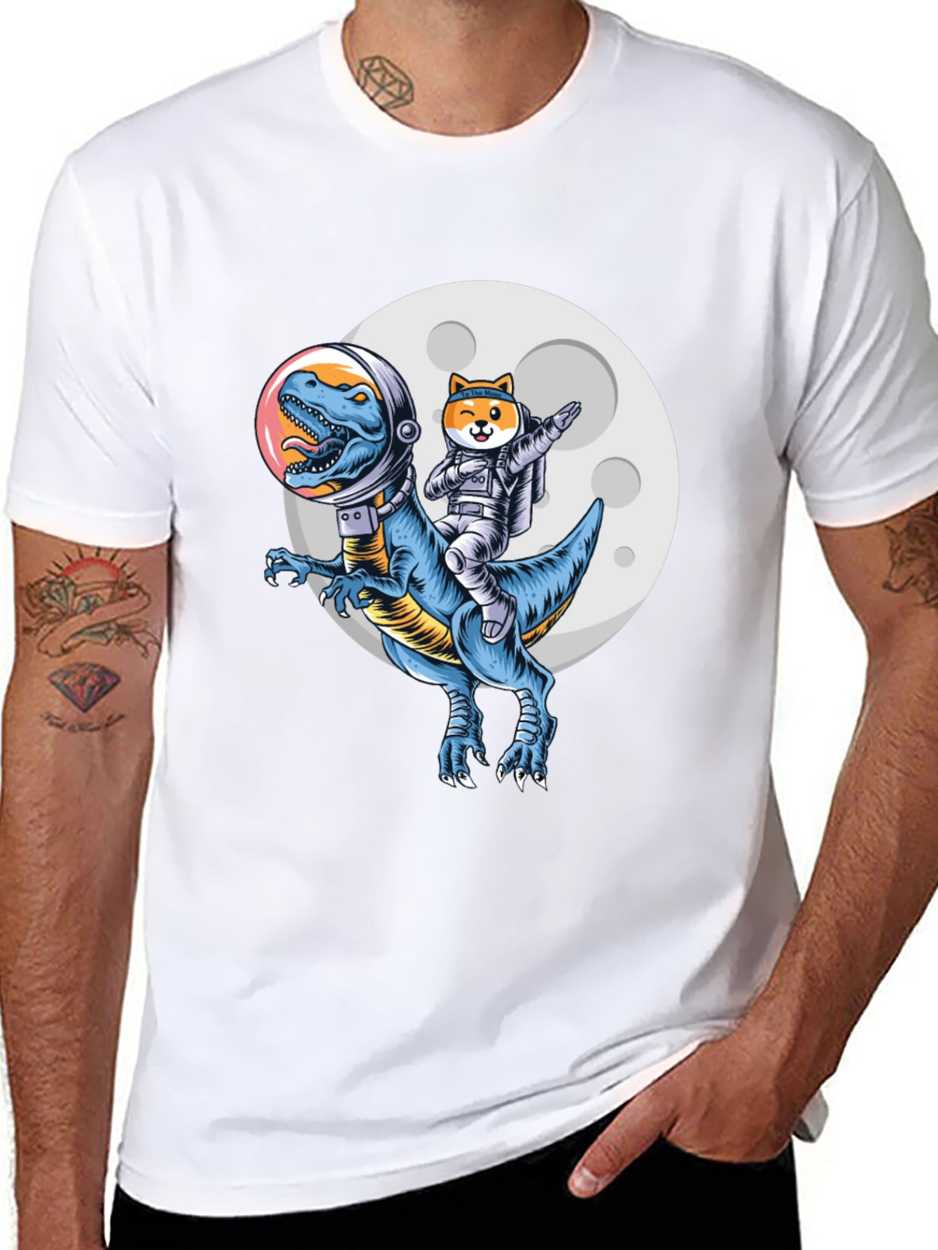 Dino & Doge Astronaut T-Shirt
