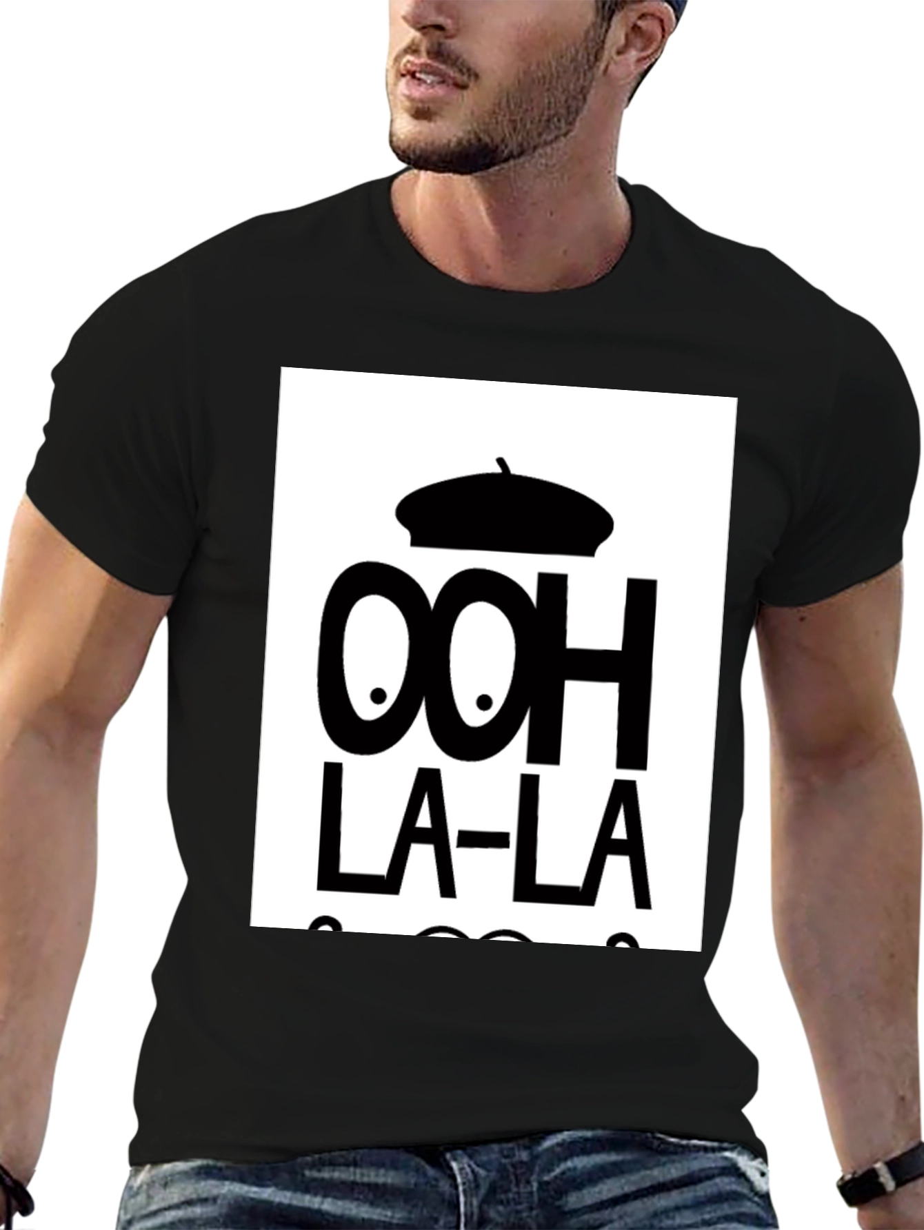 Ooh La-La Graphic Tee - Stylish French-Inspired Design