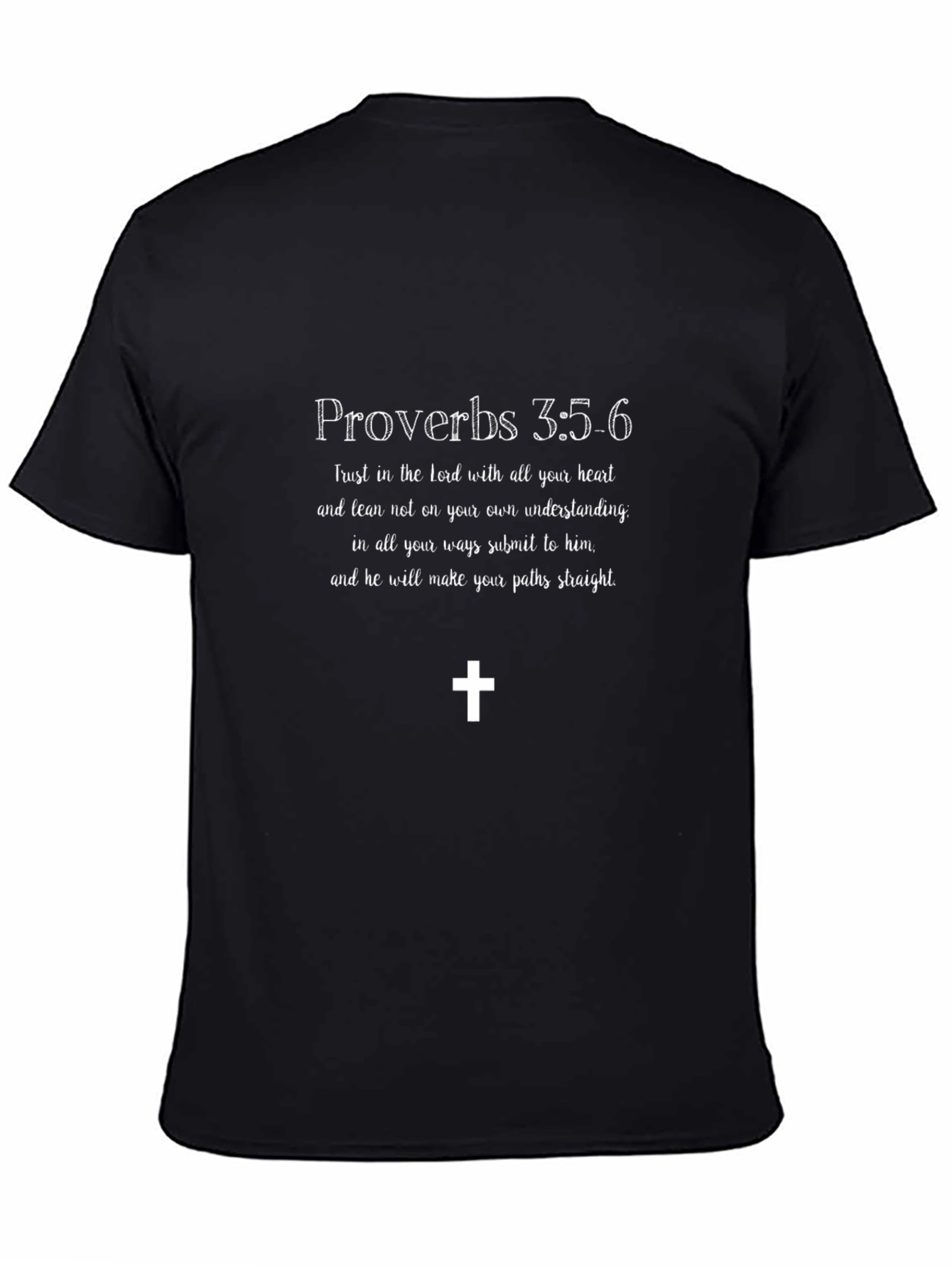 Faith-Based Tee: Proverbs 3:5-6 Christian T-Shirt