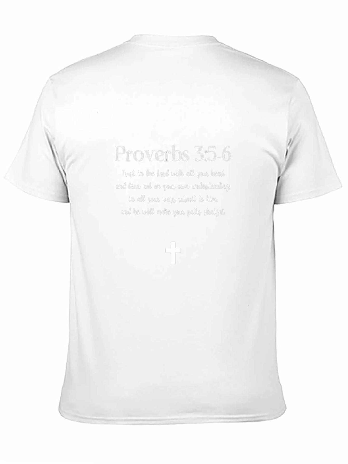 Faith-Based Tee: Proverbs 3:5-6 Christian T-Shirt