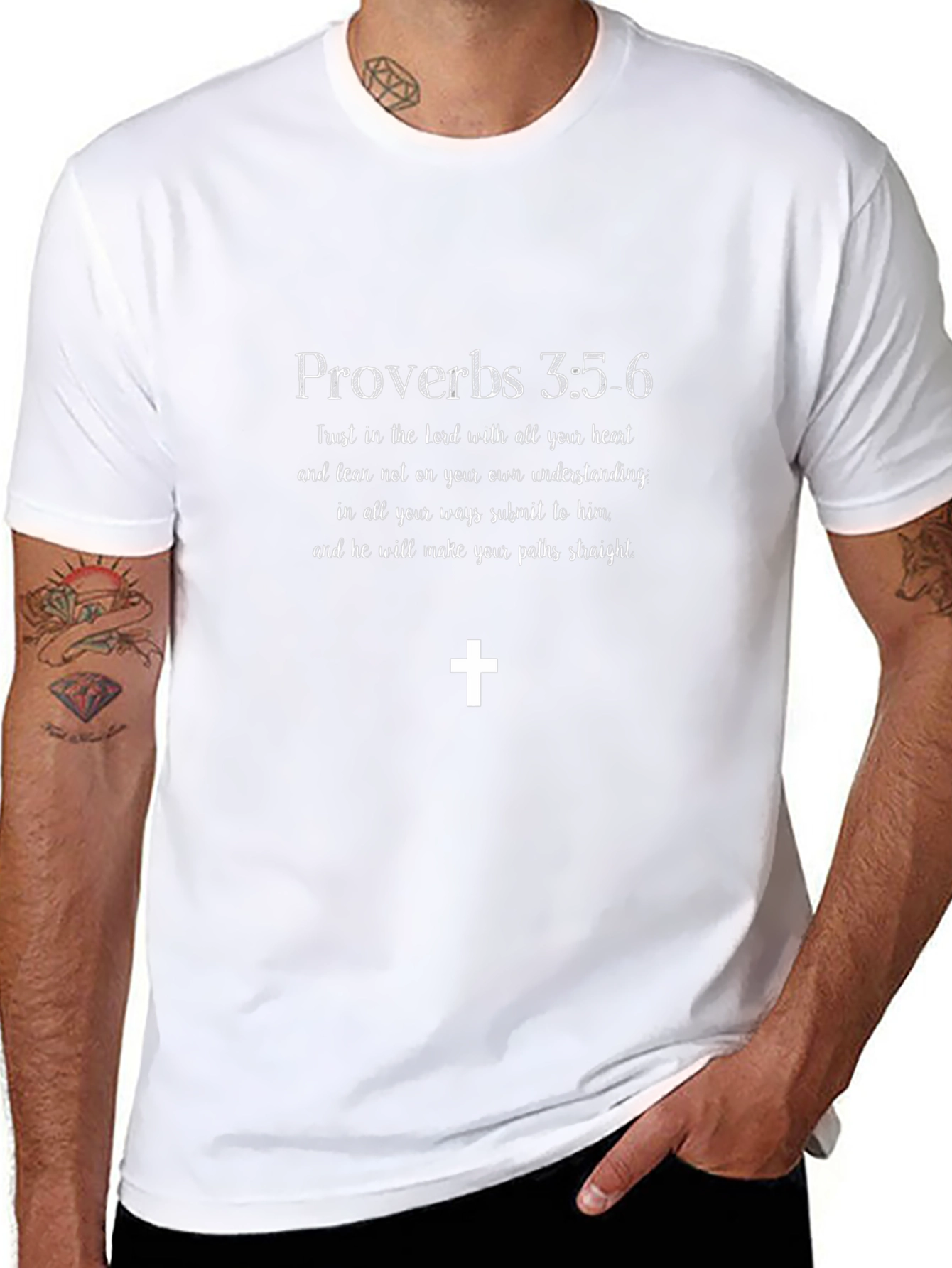 Faith-Based Tee: Proverbs 3:5-6 Christian T-Shirt