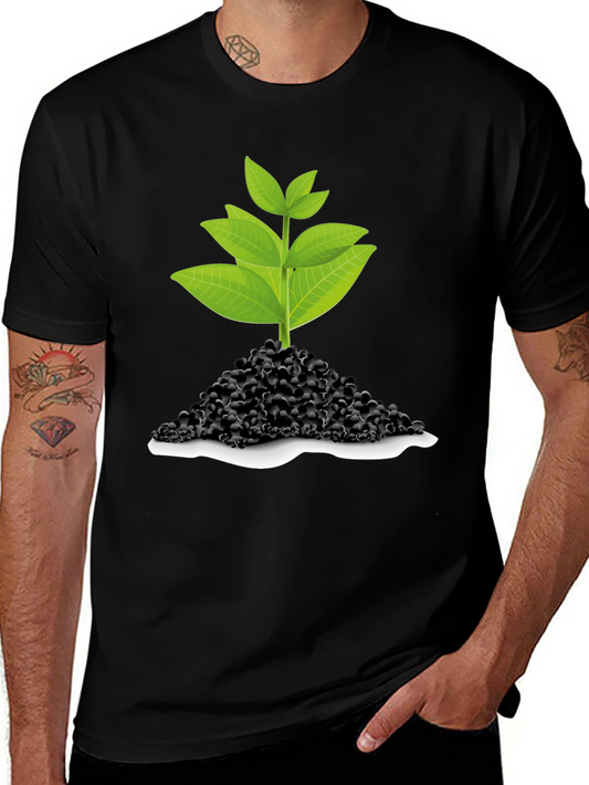 Green Sprout T-Shirt - Black