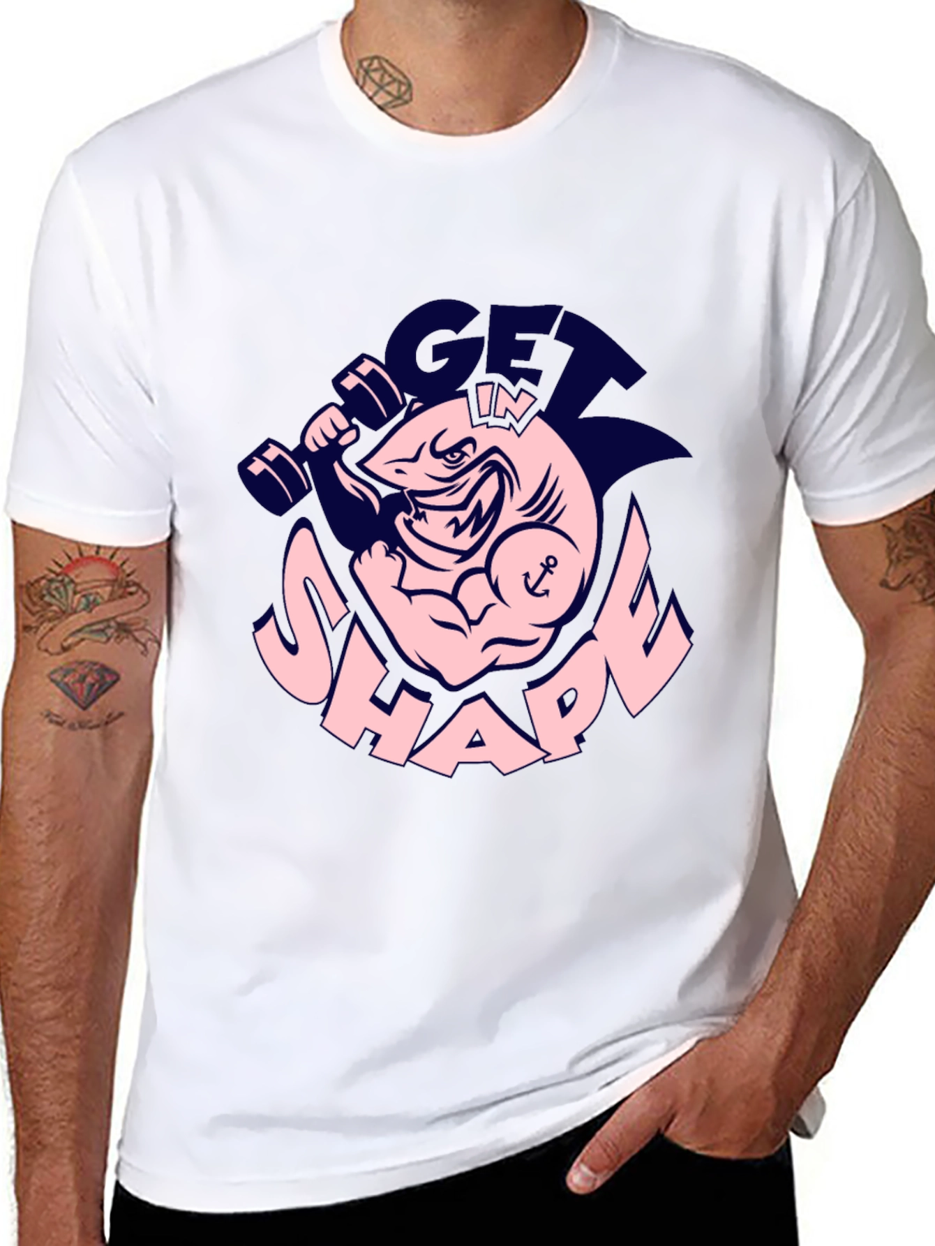 Get In Shape Shark Gym T-Shirt