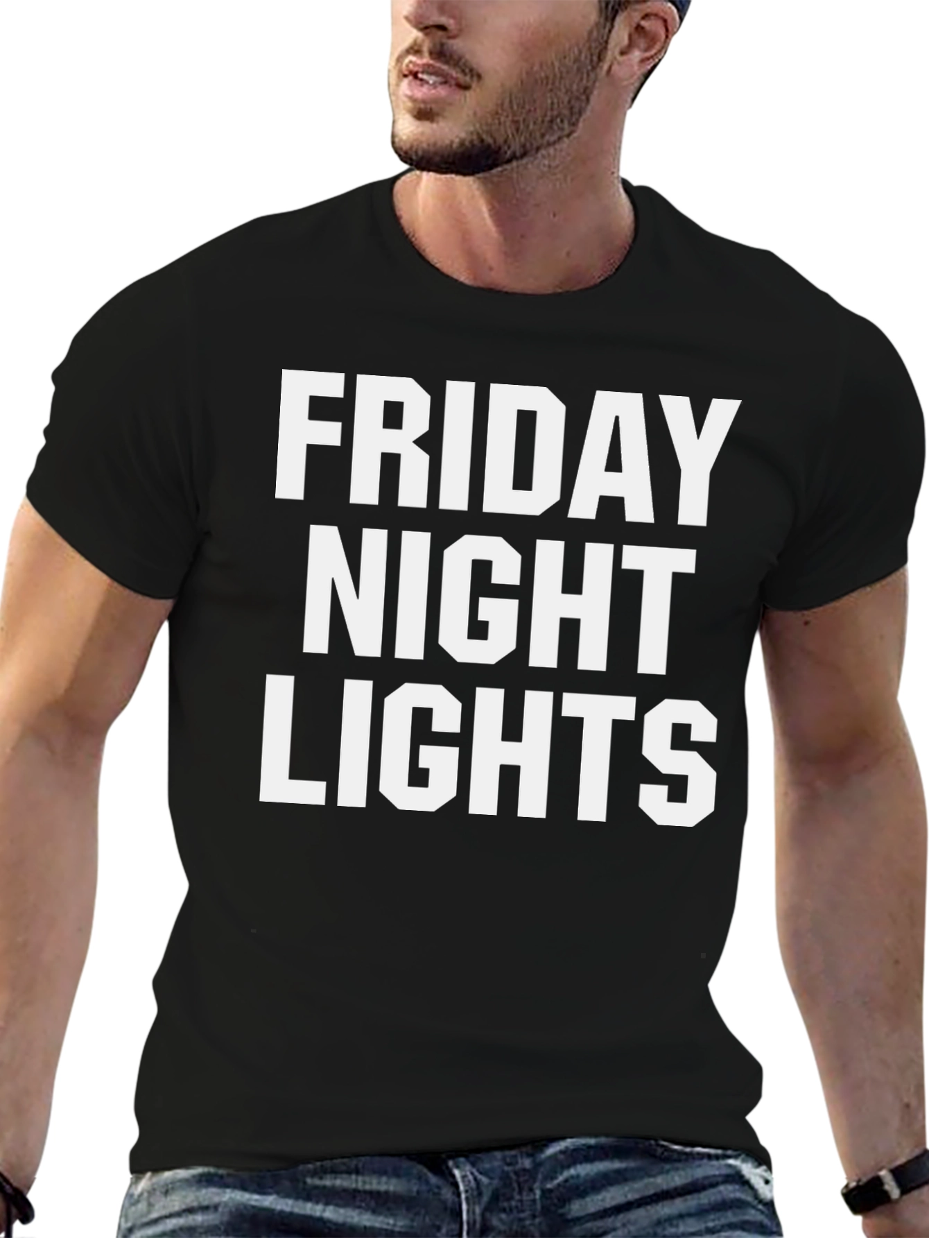 Friday Night Lights Graphic Tee - Classic Black T-Shirt