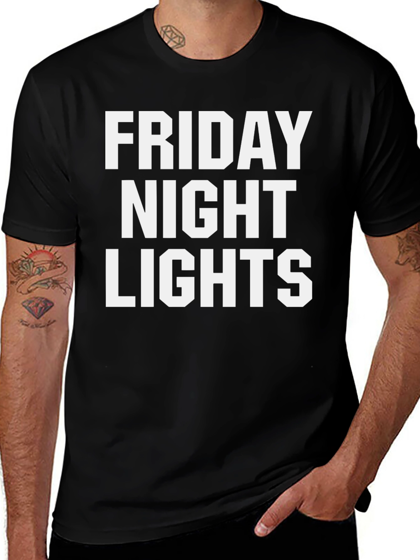 Friday Night Lights Graphic Tee - Classic Black T-Shirt