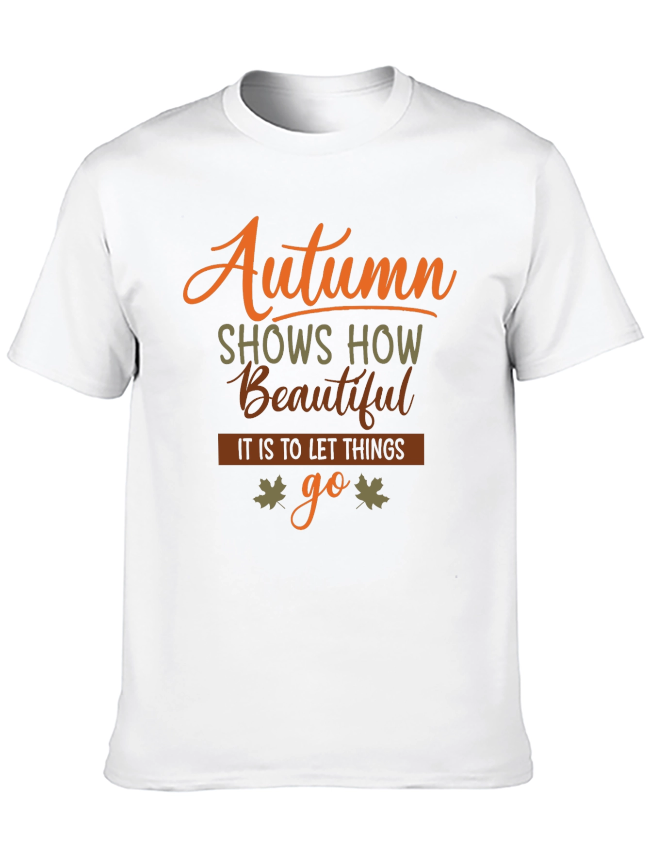Autumn Leaves Graphic Tee - Black
