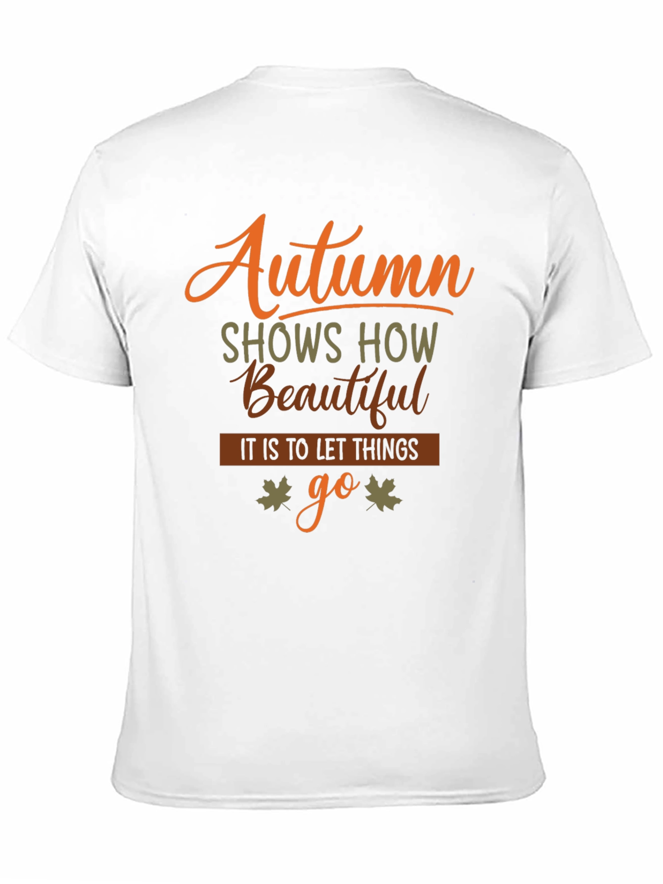 Autumn Leaves Graphic Tee - Black