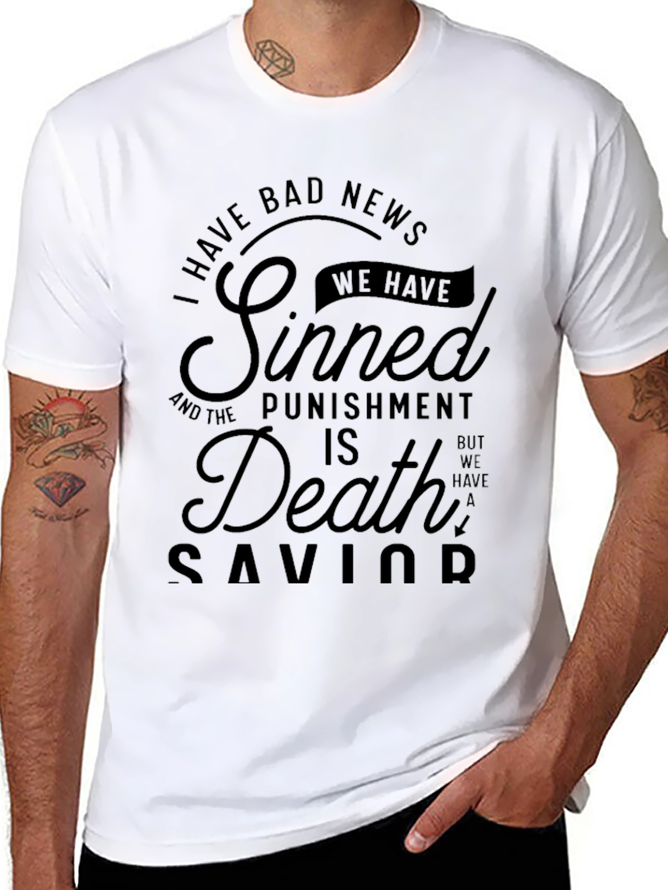 Bad News Sinners Graphic Tee