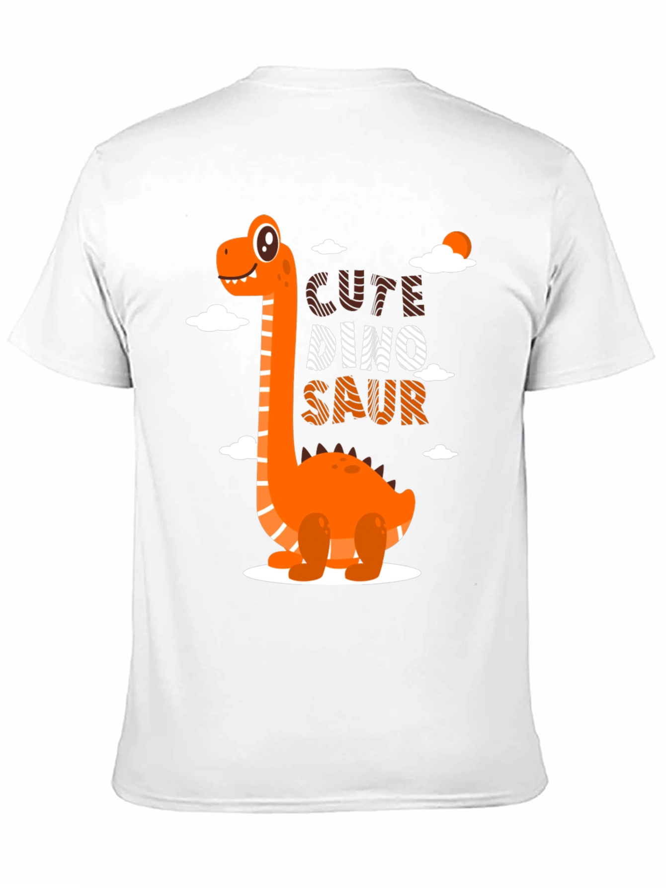 Cute Dino-Saur Black Graphic T-Shirt