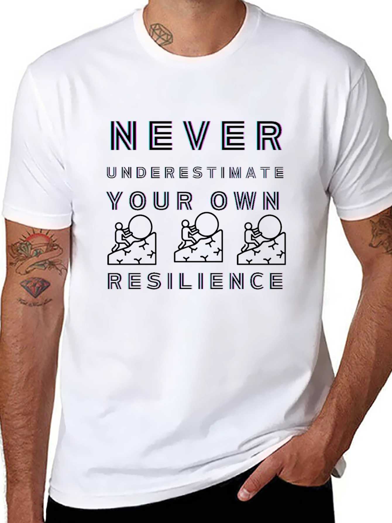 Resilience Graphic Tee - Motivational Design