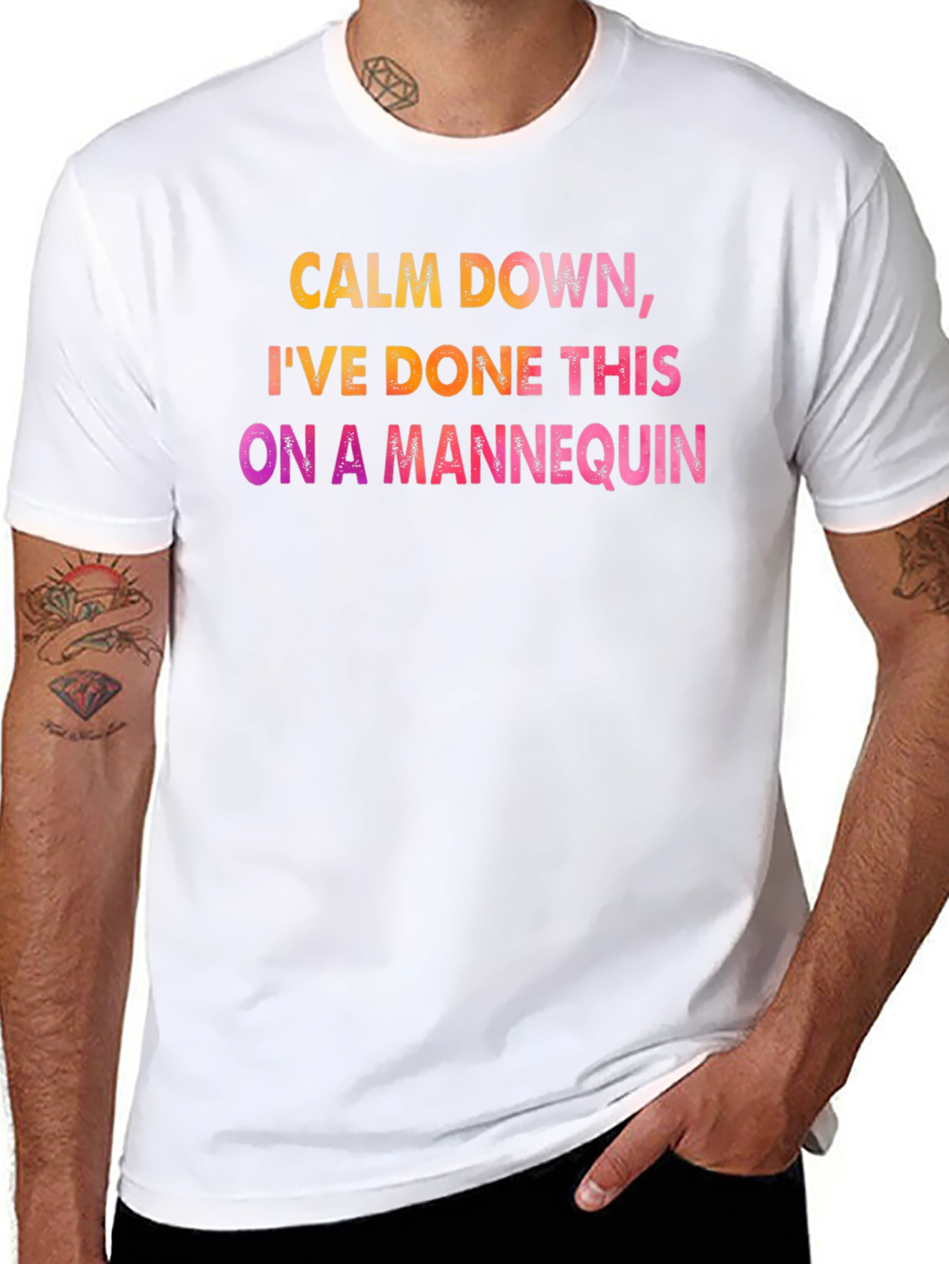 Calm Down Mannequin Tee