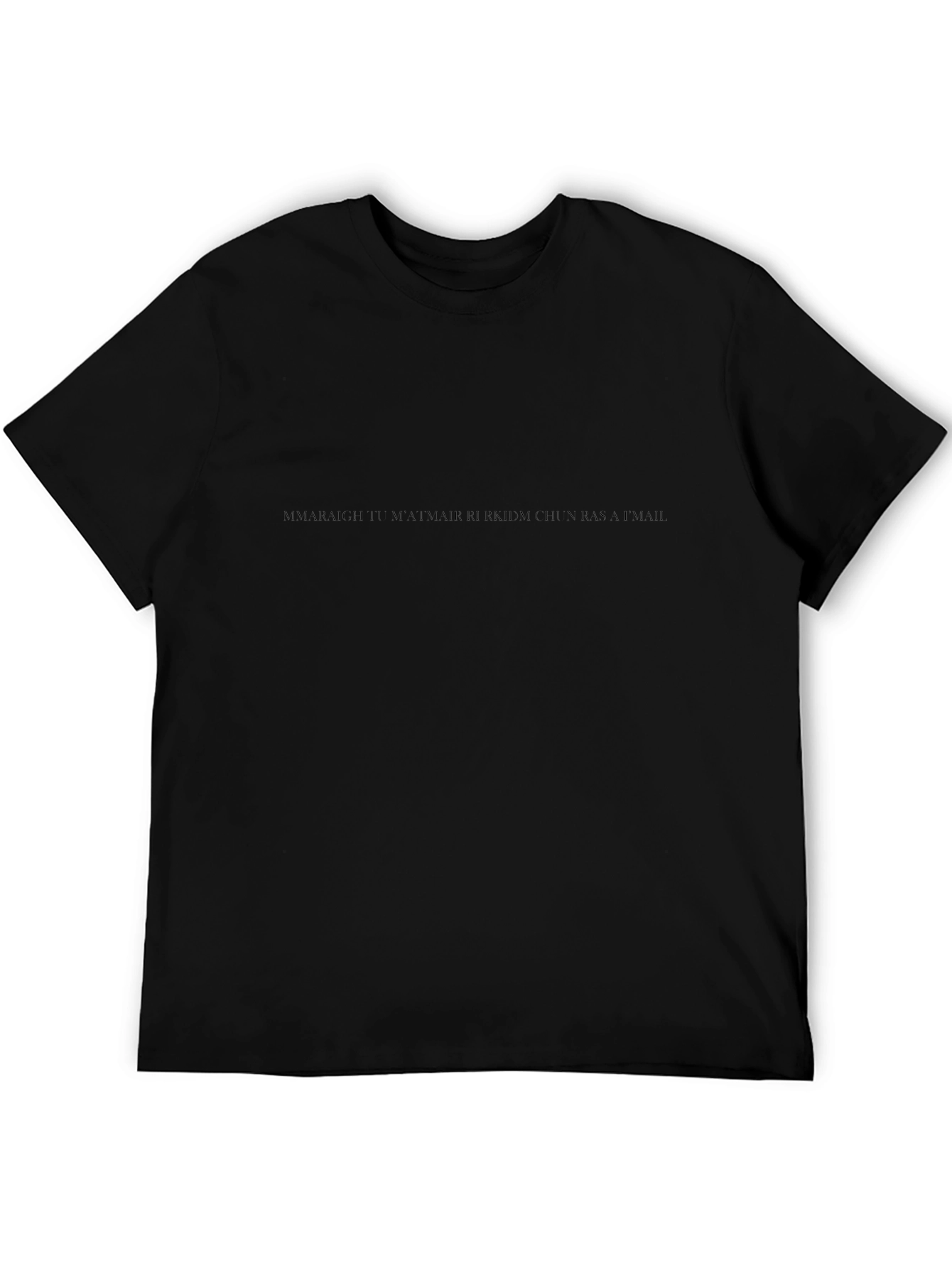 Classic Black T-Shirt - Mens Casual Wear