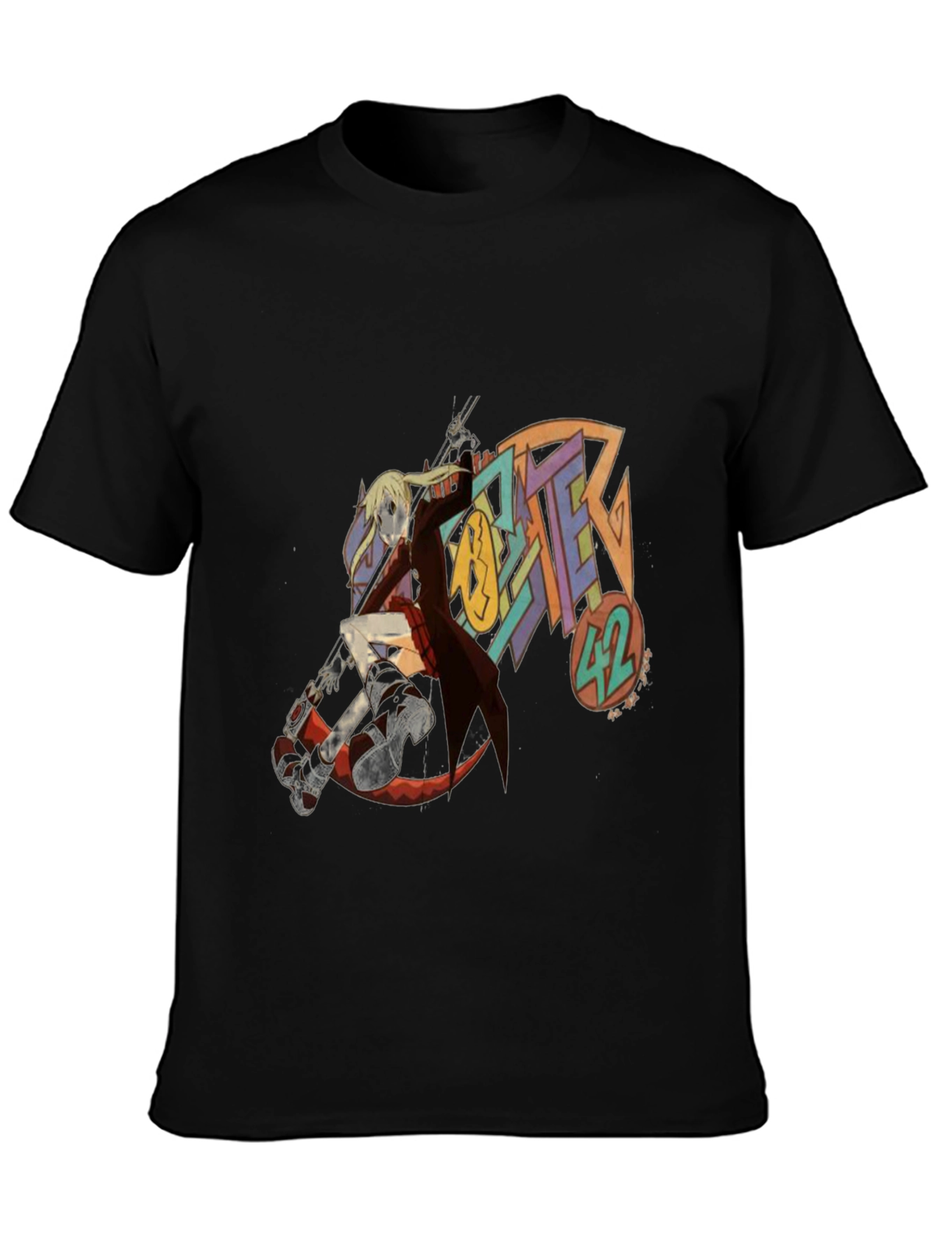 Soul Eater 42 Anime Black T-Shirt