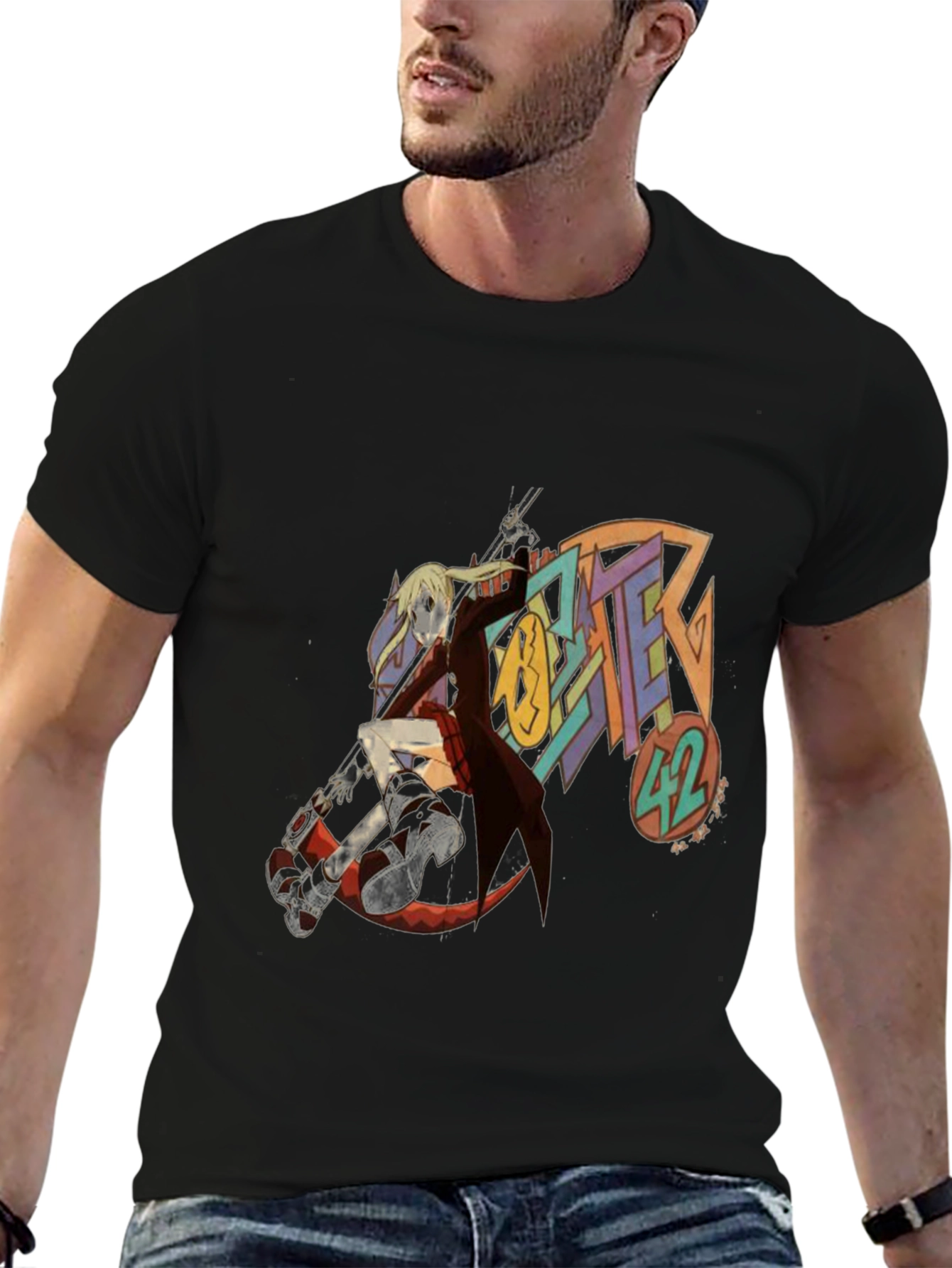 Soul Eater 42 Anime Black T-Shirt