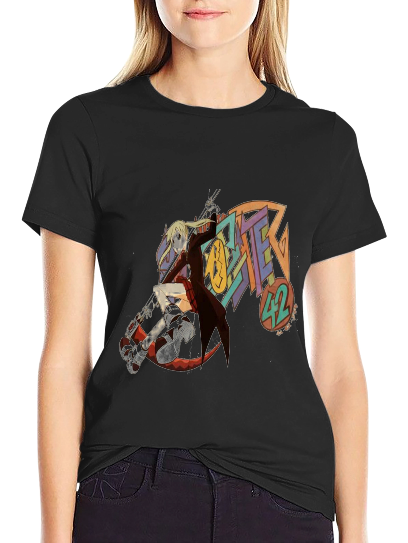 Soul Eater 42 Anime Black T-Shirt