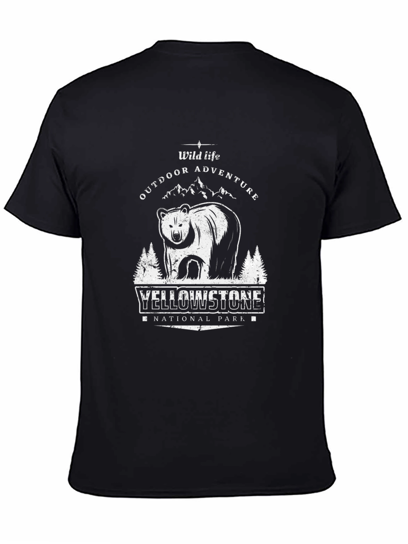 Yellowstone Bear Graphic T-Shirt - Outdoor Adventure