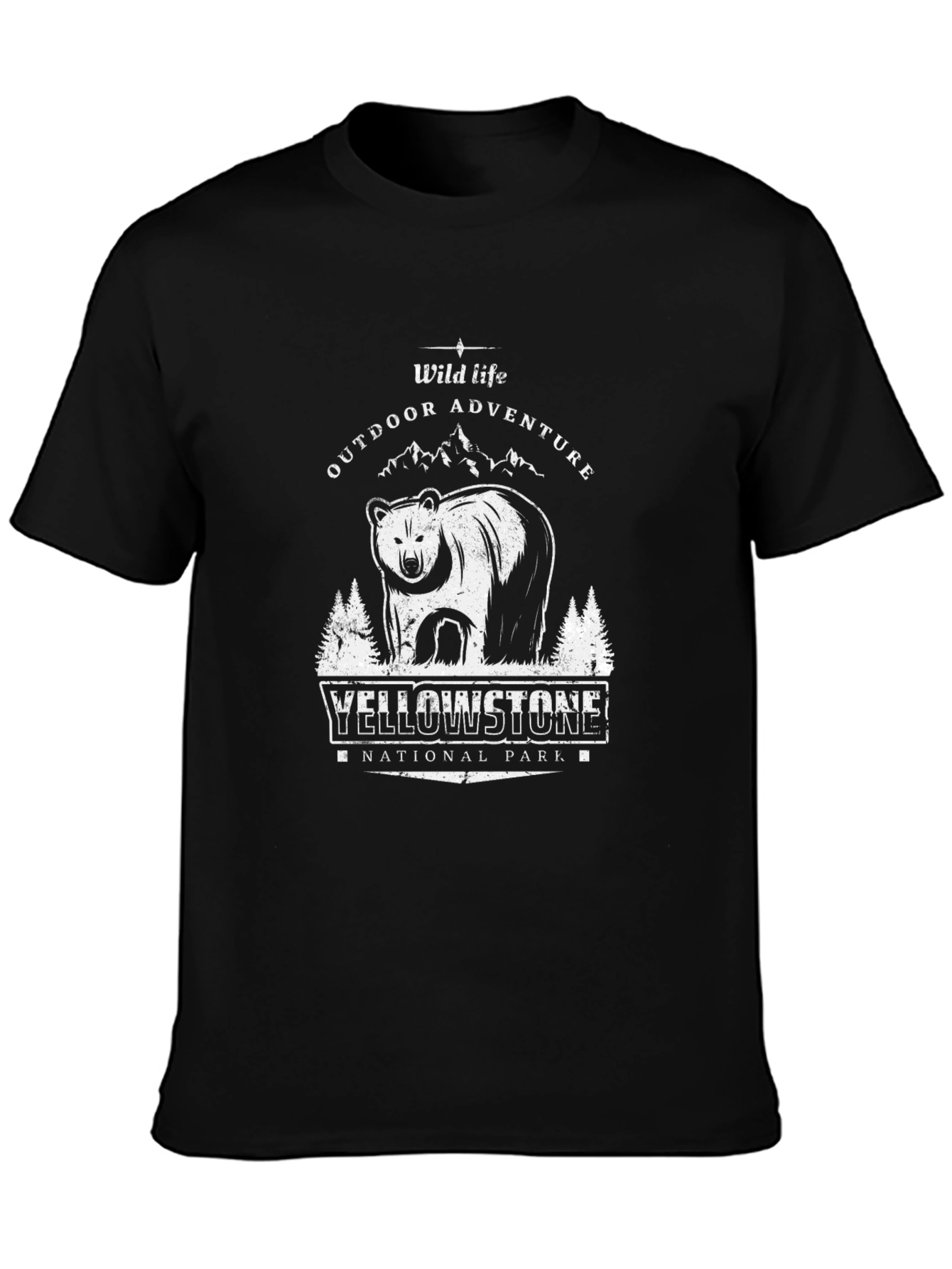 Yellowstone Bear Graphic T-Shirt - Outdoor Adventure
