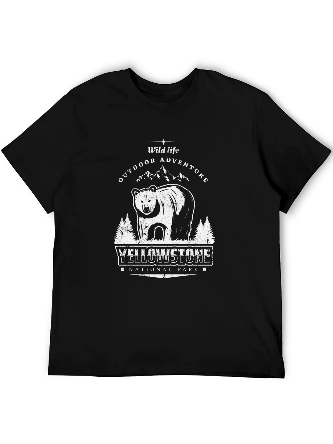 Yellowstone Bear Graphic T-Shirt - Outdoor Adventure