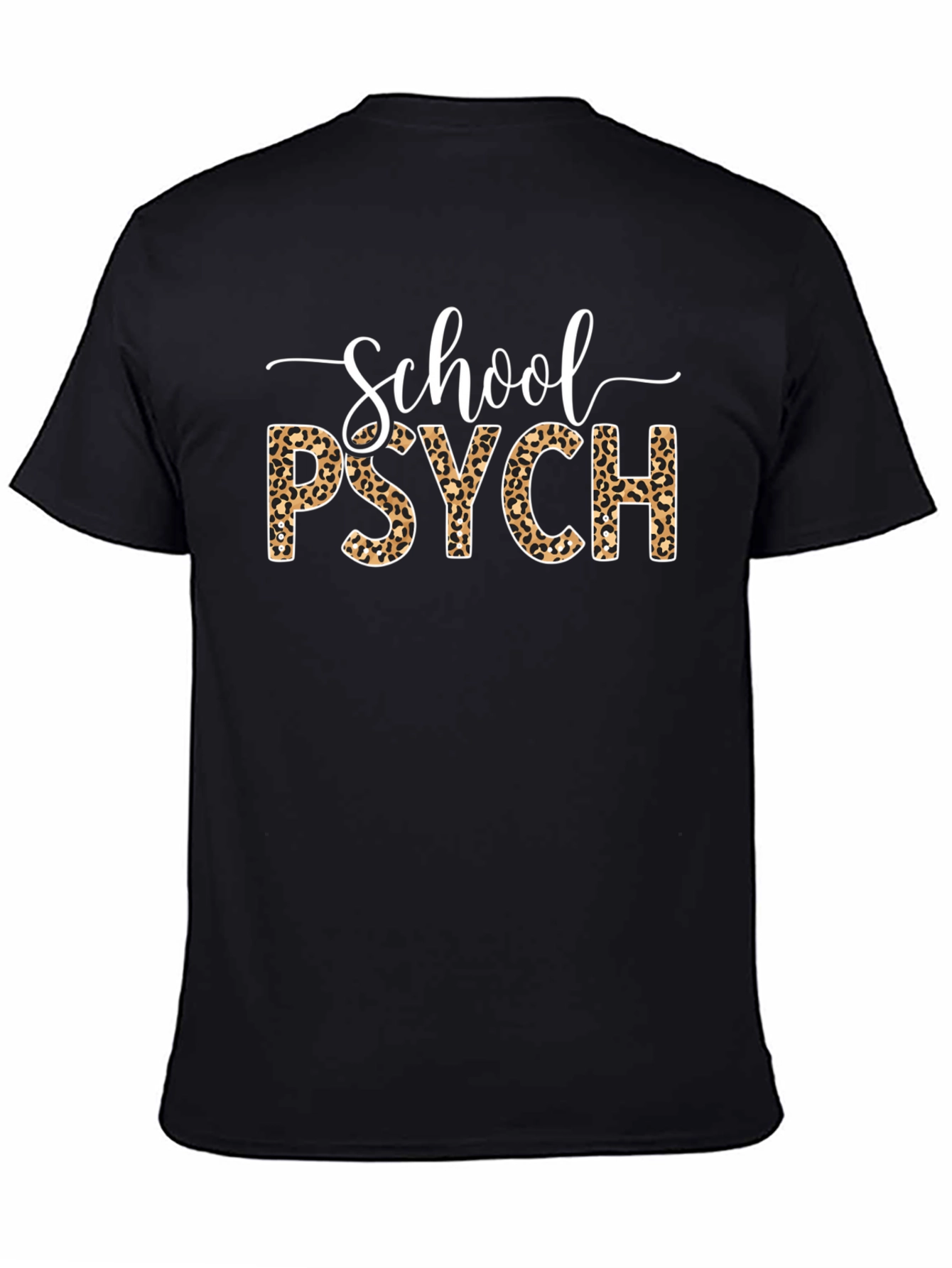 School Psych Leopard Print T-Shirt