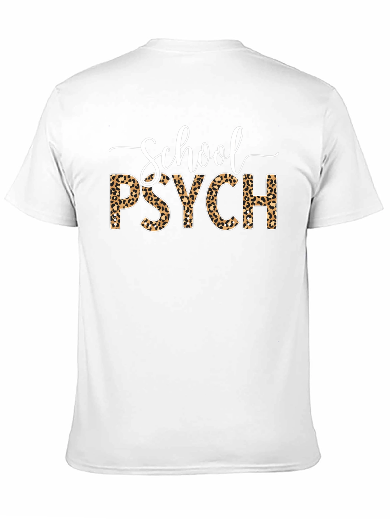 School Psych Leopard Print T-Shirt