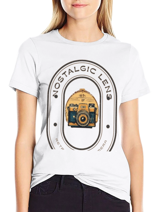Nostalgic Lens Retro Camera T-Shirt