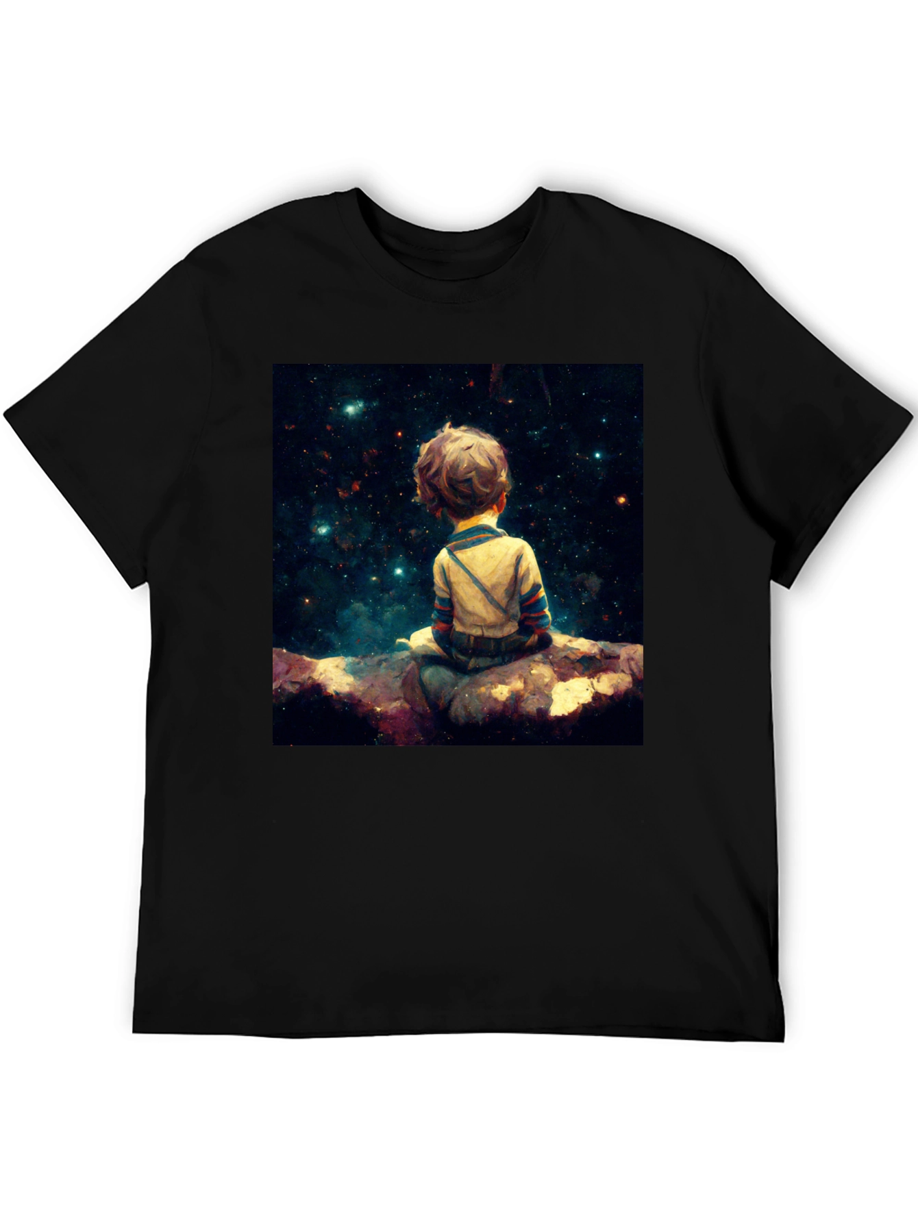 Boy Stargazer Black T-Shirt