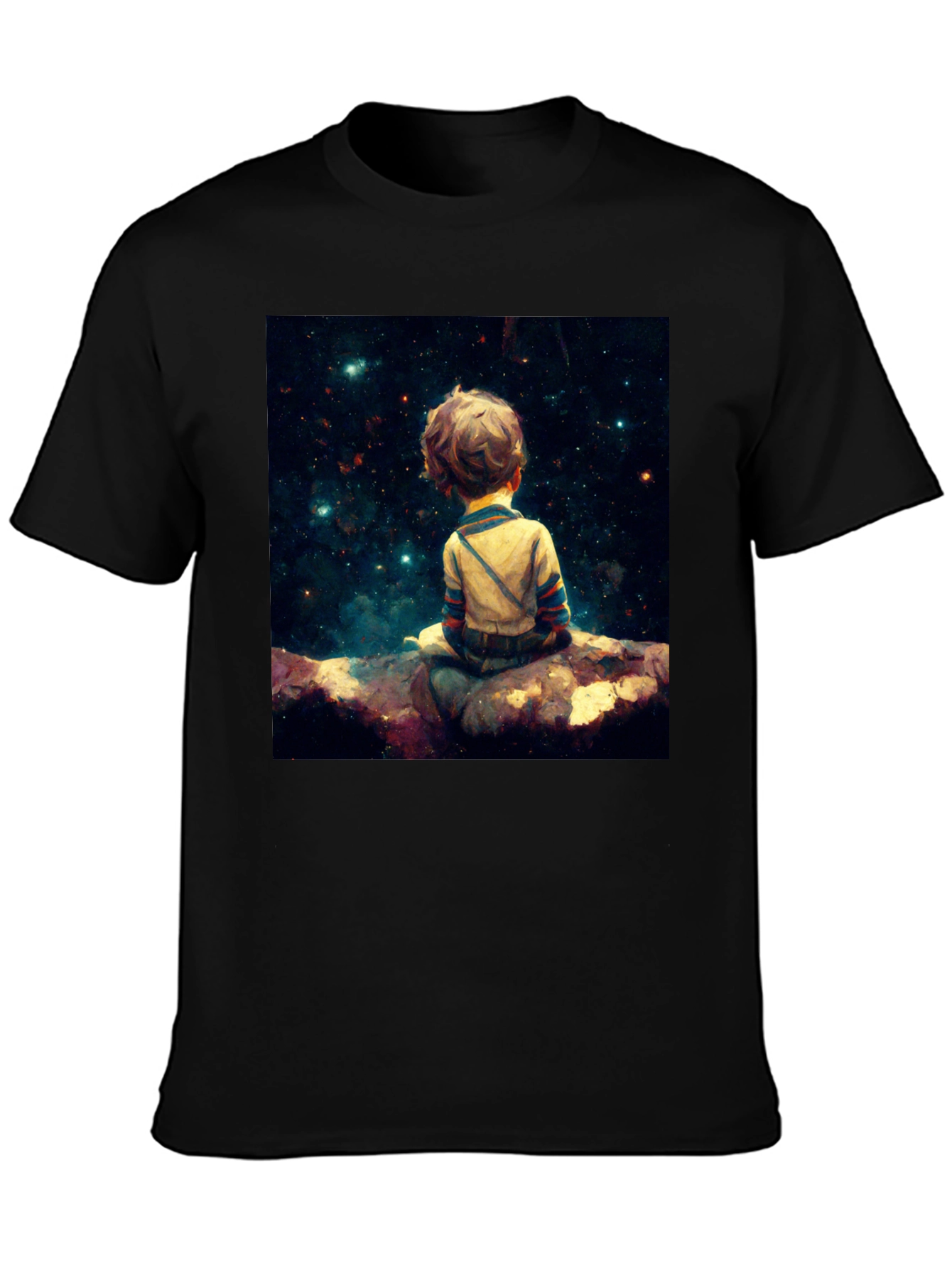 Boy Stargazer Black T-Shirt