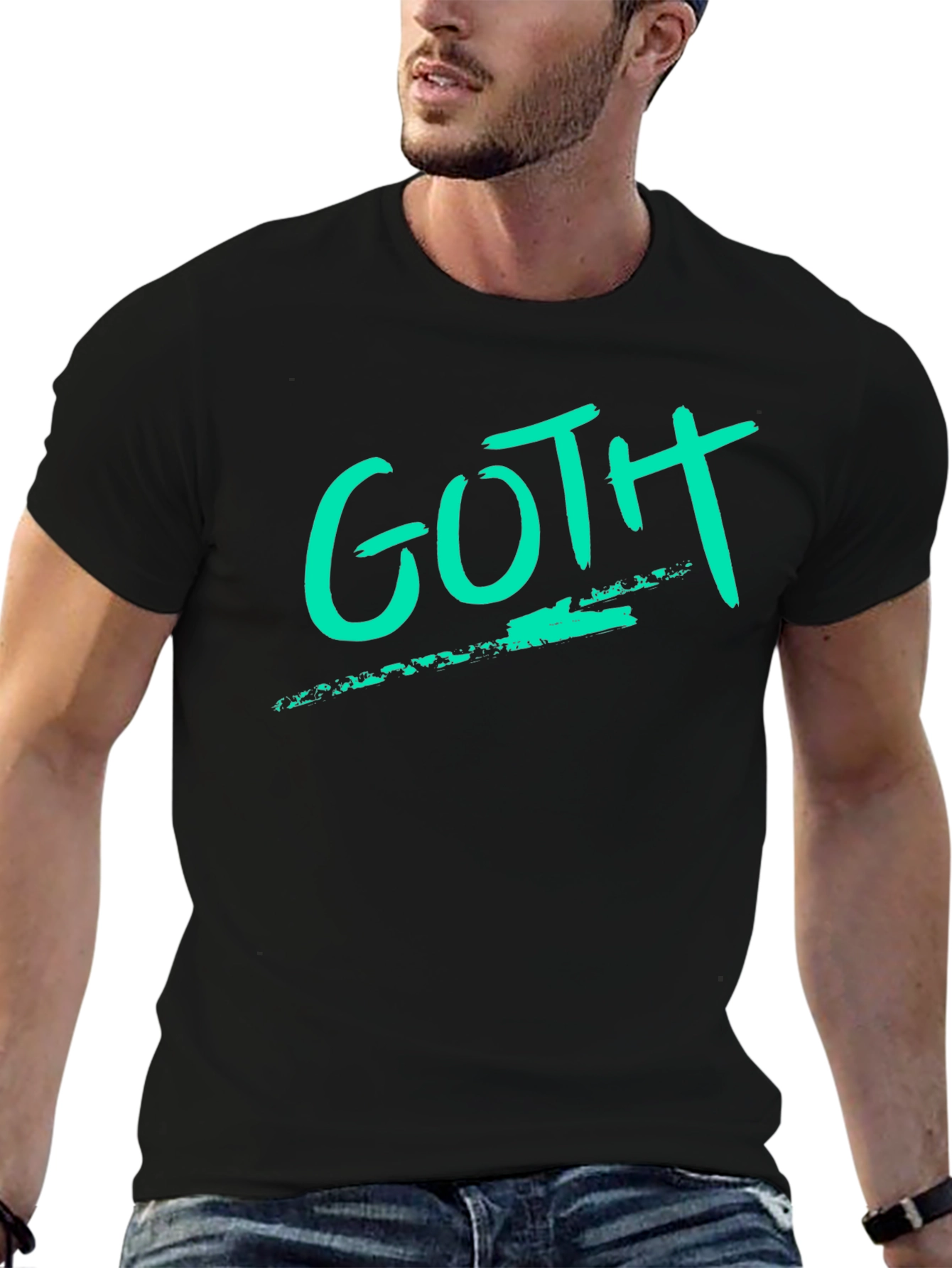 GOTH Tee - Grunge Style Black T-Shirt