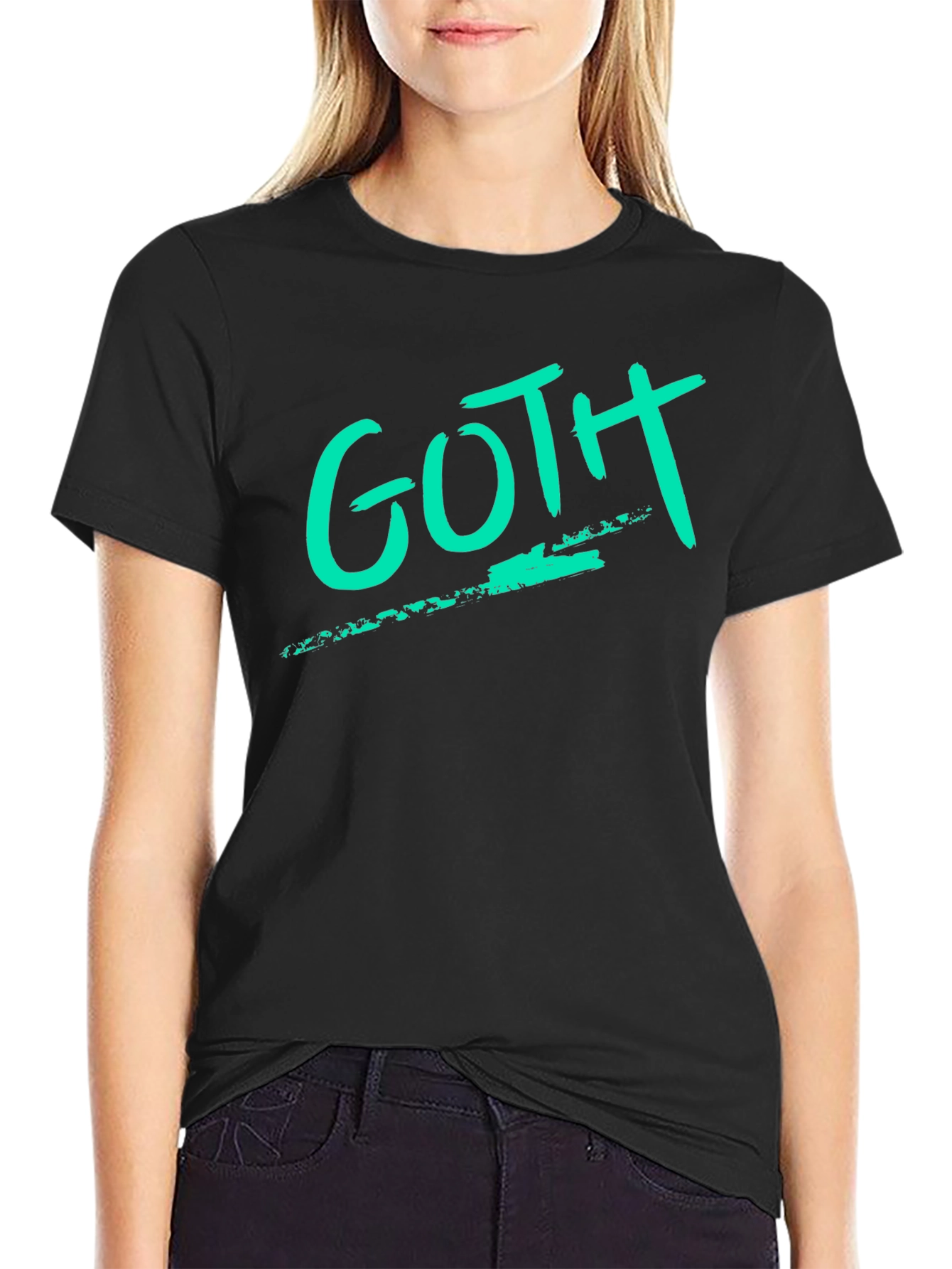 GOTH Tee - Grunge Style Black T-Shirt