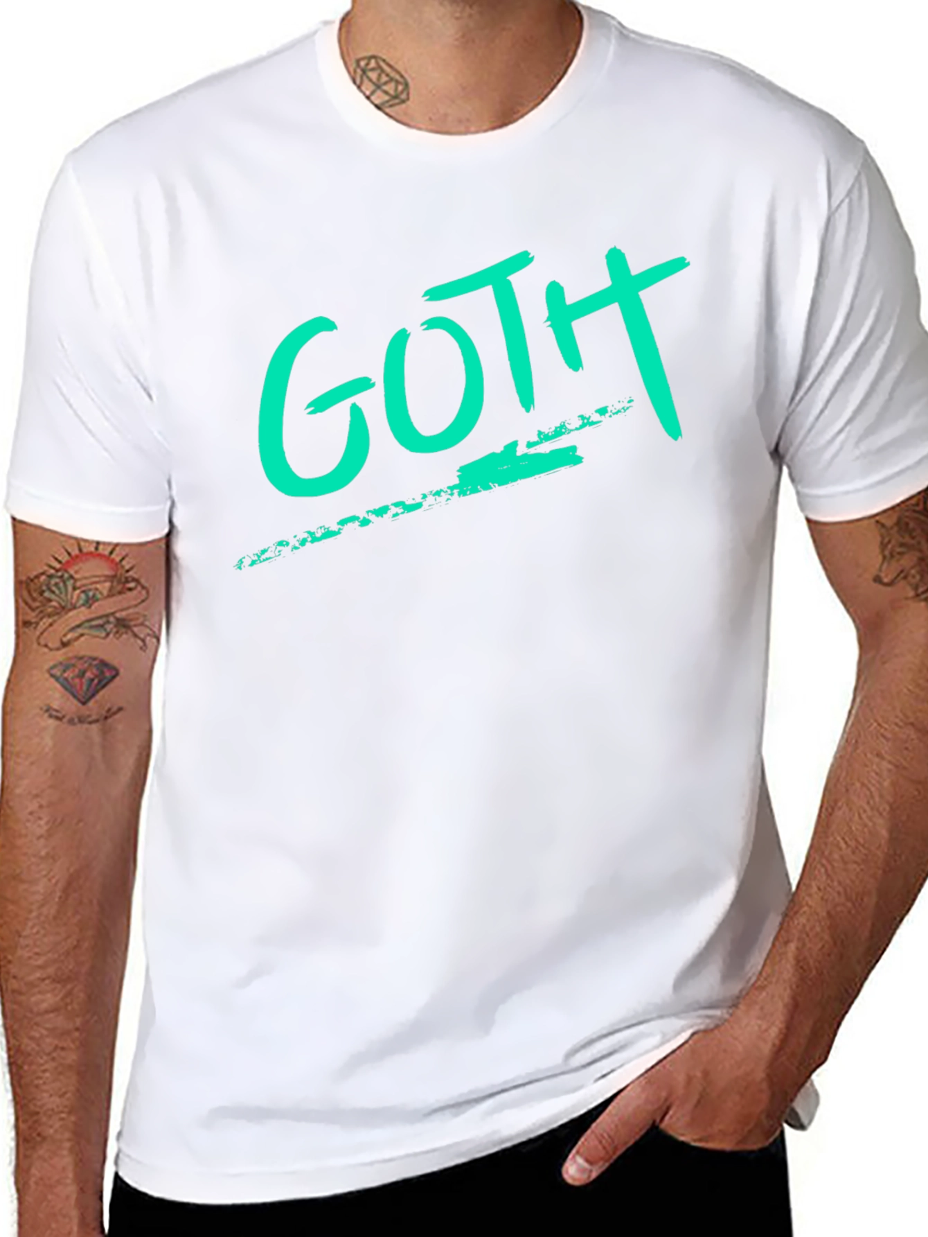 GOTH Tee - Grunge Style Black T-Shirt