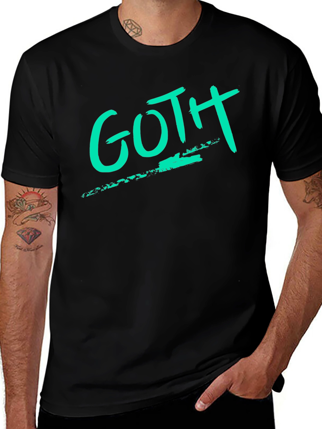 GOTH Tee - Grunge Style Black T-Shirt