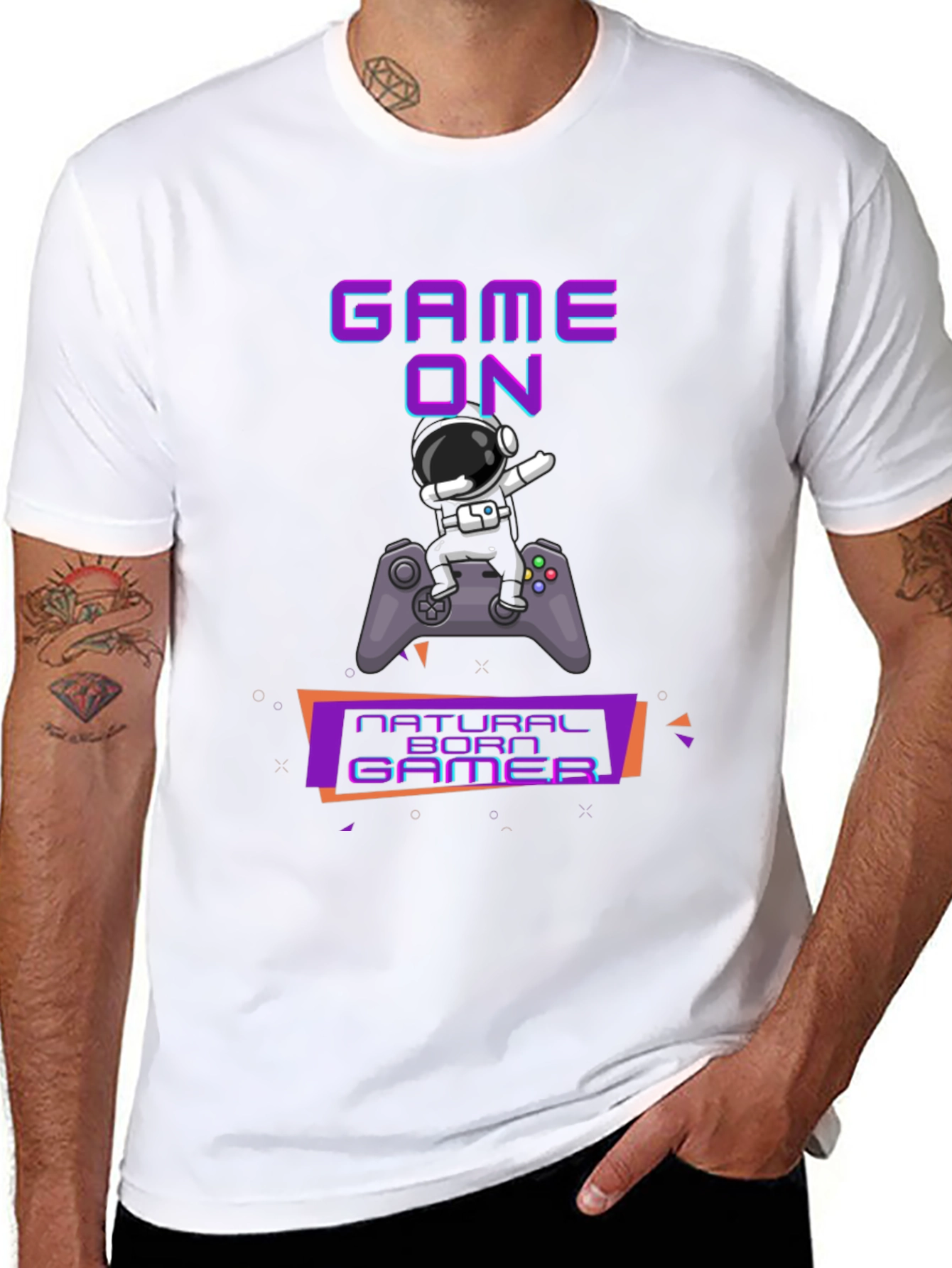 Game On! Natural Born Gamer Graphic Tee