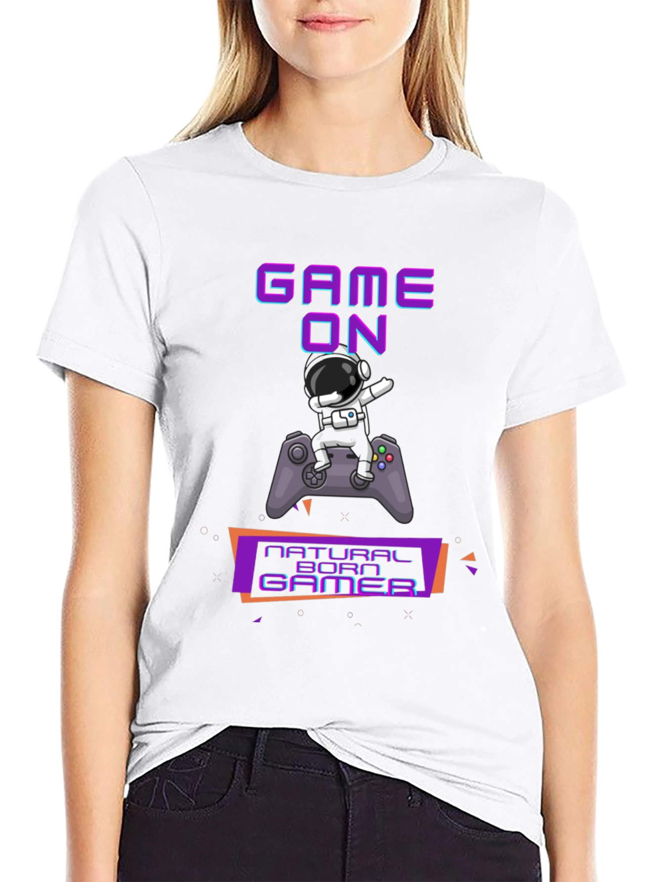 Game On! Natural Born Gamer Graphic Tee