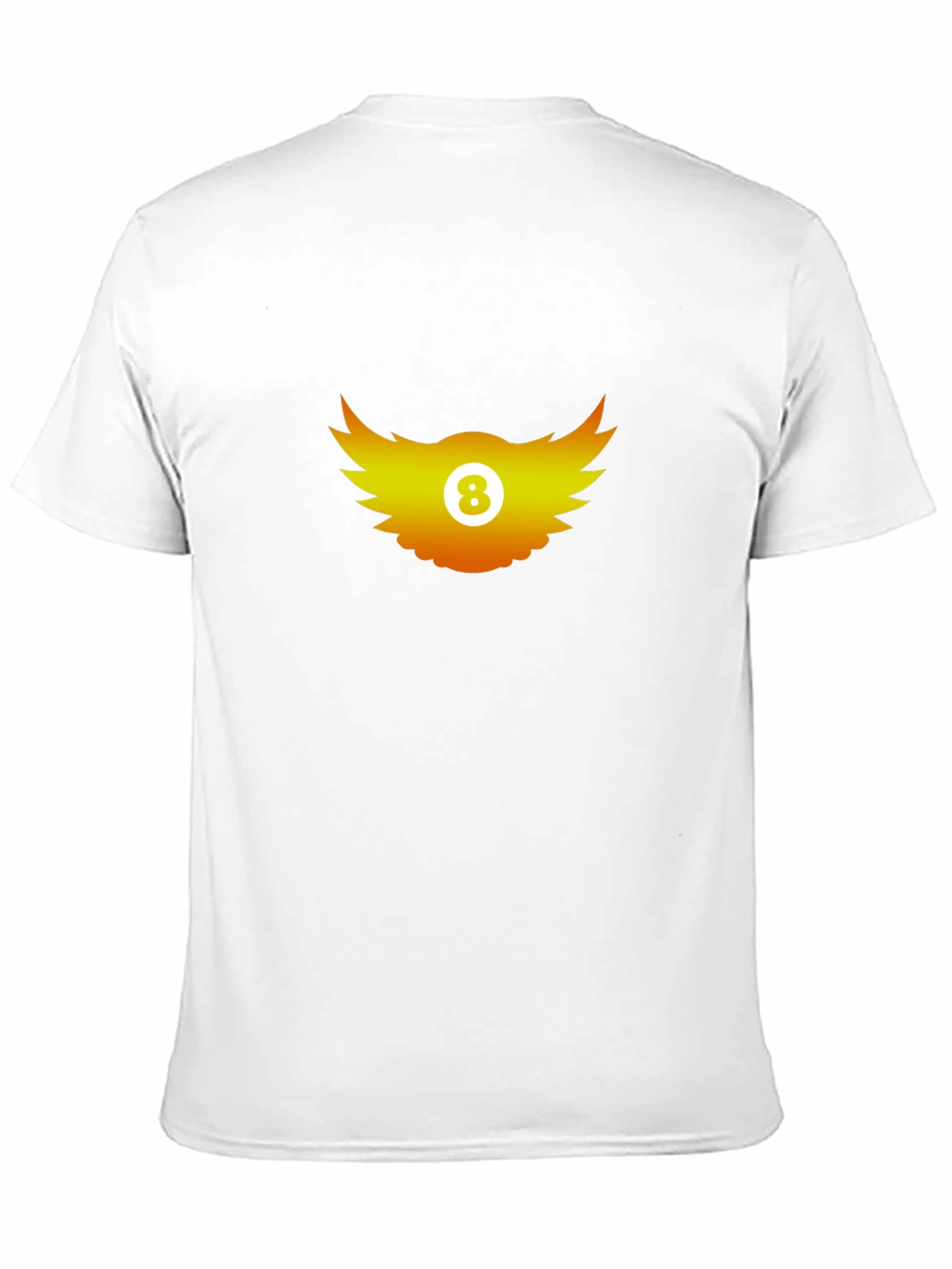 Winged 8-Ball Graphic Tee - Black