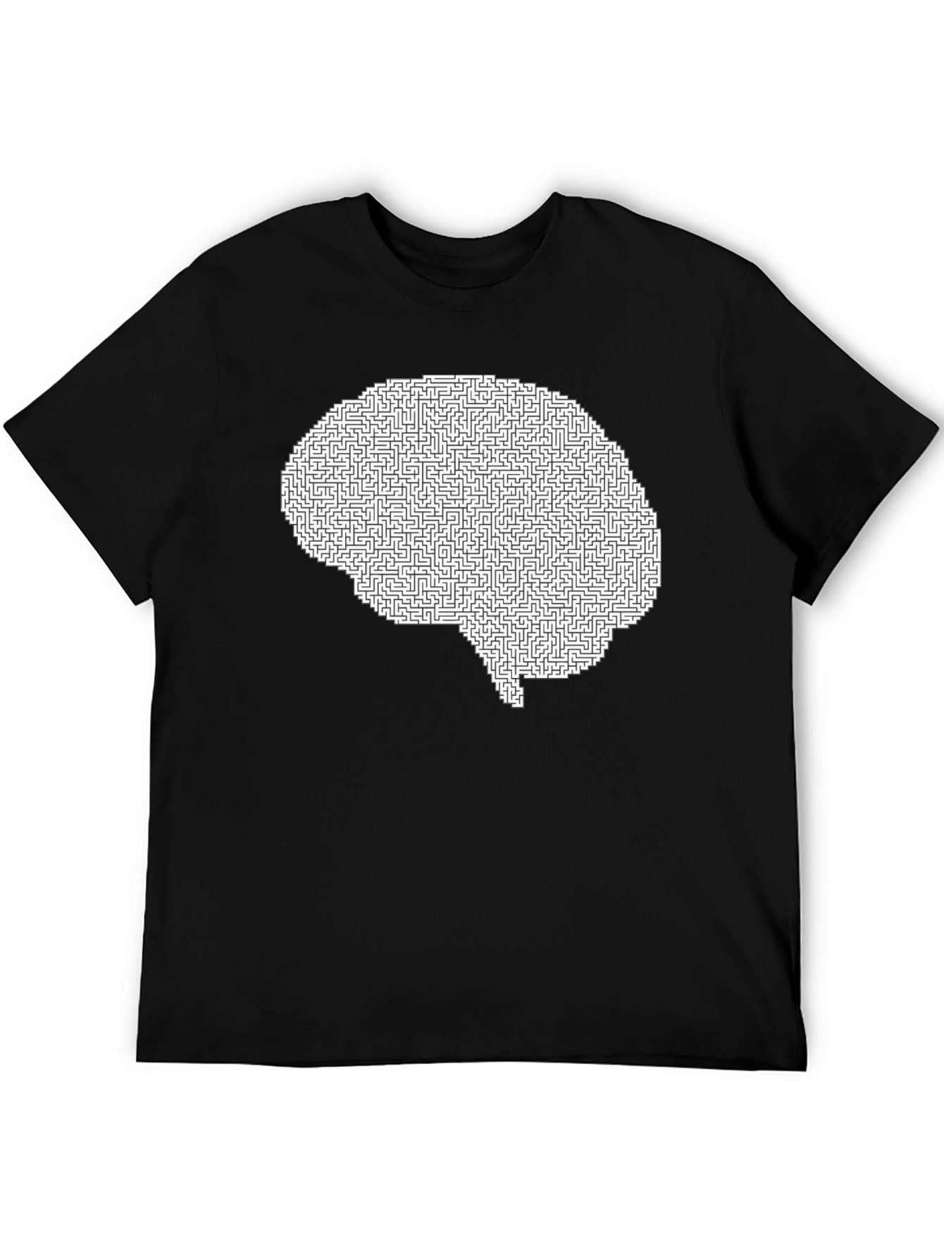 Brain Maze Graphic Tee - Mind Puzzler T-Shirt